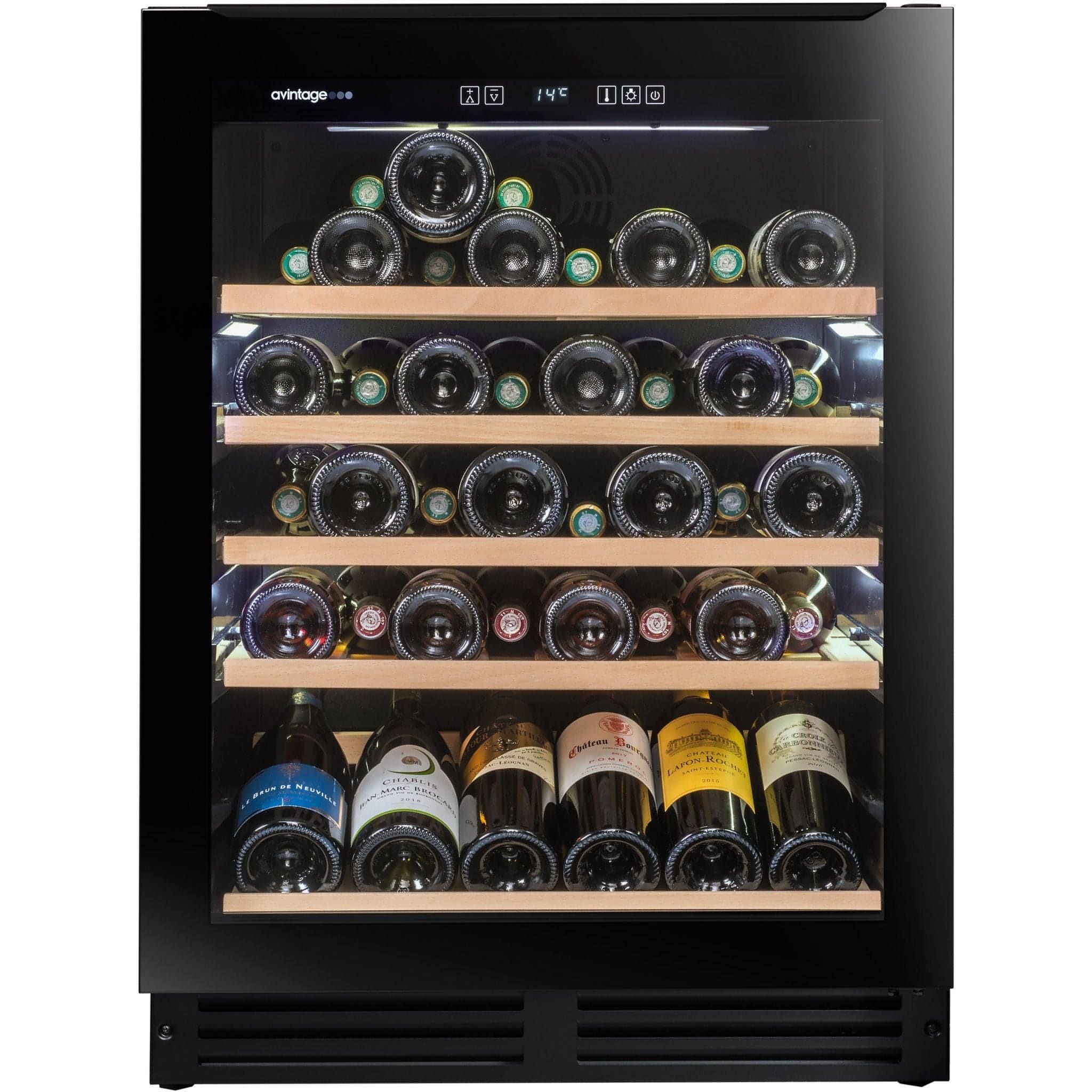 Avintage - 600mm Single zone - 53 bottle - Undercounter Wine Cooler - AVU51TB1