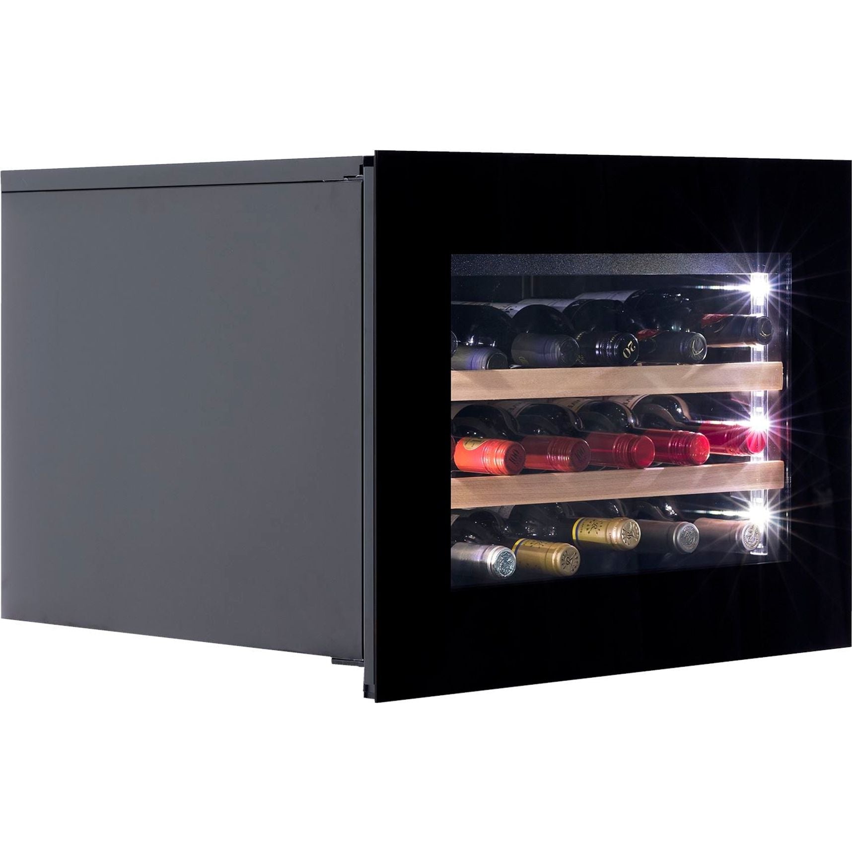 Dunavox GLANCE-18 - Single Zone 18 Bottle - Built In / Integrated Wine Cooler - DAVG-18.46B.TO