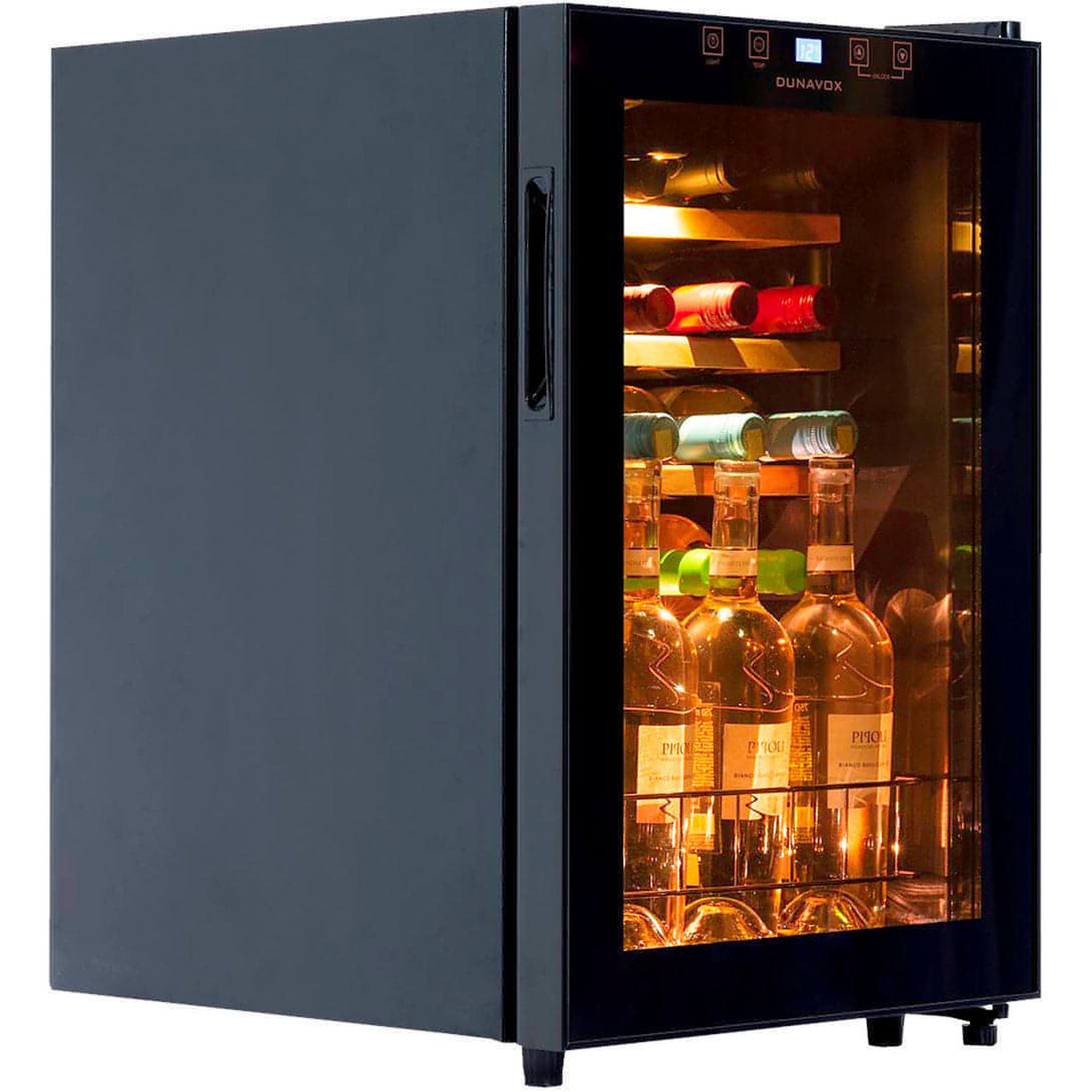 Dunavox HOME-20 - Single Zone 20 Bottle - Freestanding Wine Cooler - DXFH-20.62