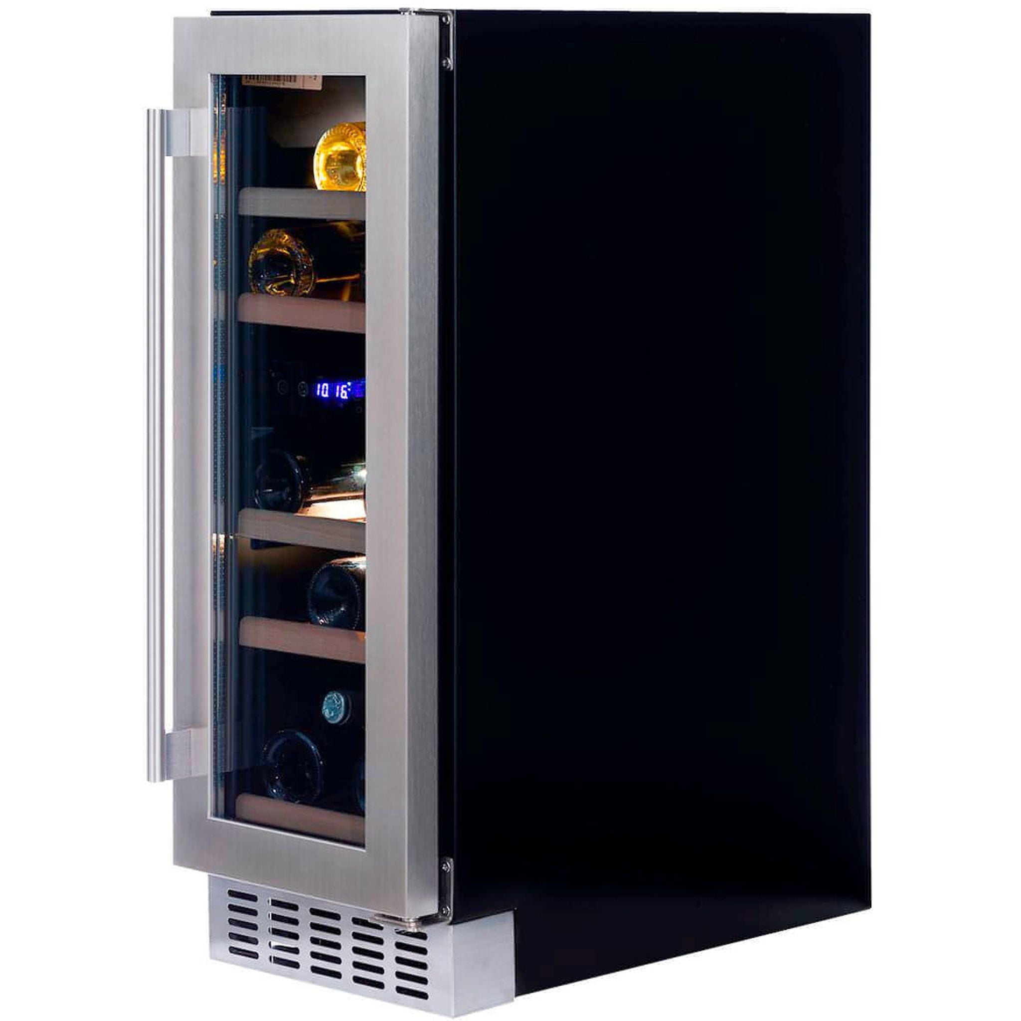 Dunavox FLOW-17 - 300mm Dual Zone - 17 Bottle - Built In / Freestanding Wine Cooler - DAUF-17.58DSS