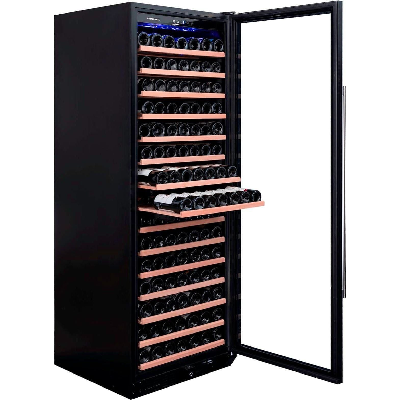 Dunavox GRANDE-194 - 655mm Width - Single Zone 194 Bottle - Built In / Freestanding Wine Cooler - DX-194.490BK