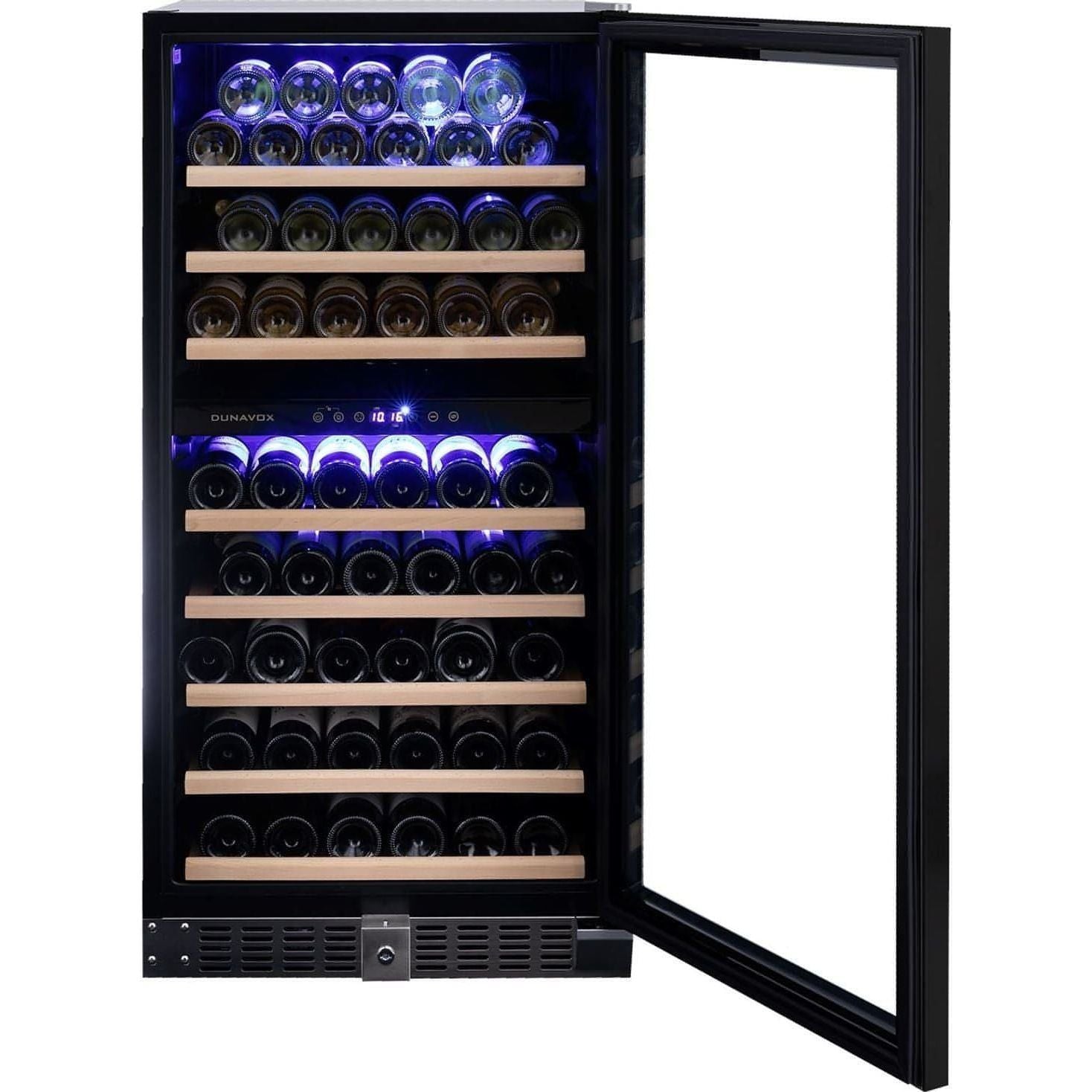 Dunavox GRANDE-94 - 600mm Dual Zone - 94 Bottle - Built In / Freestanding Wine Fridge - DX-94.270DBK