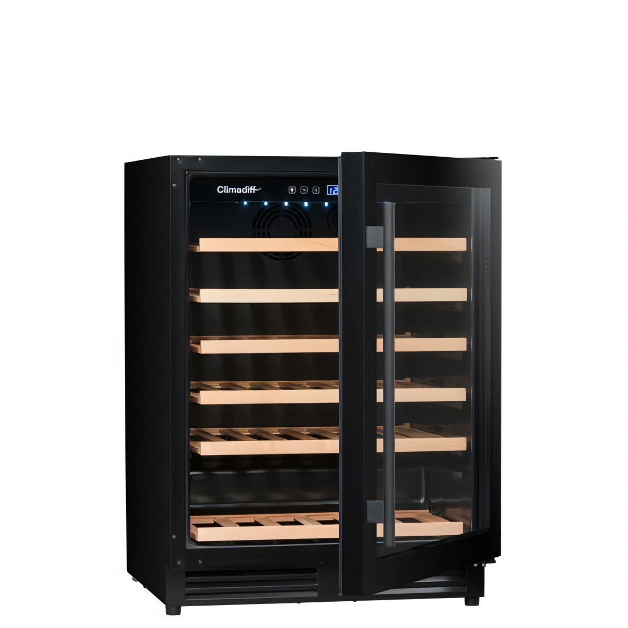 Climadiff - 600mm - 51 Bottle - Built In Undercounter Wine Fridge - CBU51S2B
