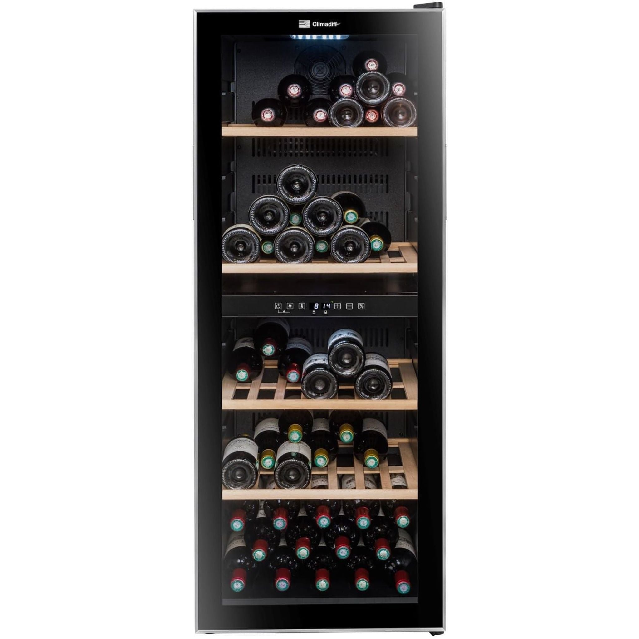 Climadiff - Dual Zone - 91 Bottle Freestanding Wine Cooler - CD90B1