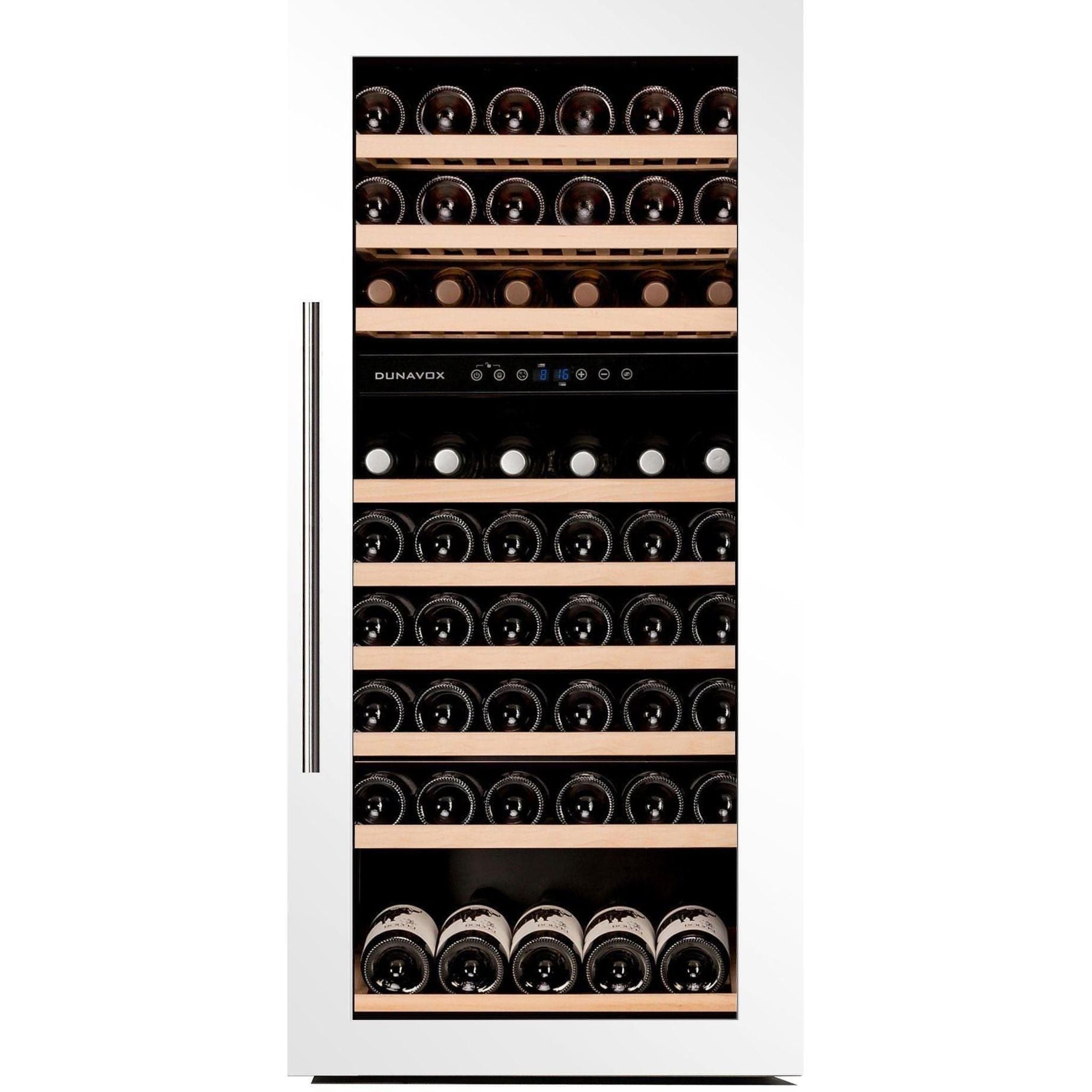 Dunavox - 89 bottle Integrated Wine Fridge - White - DAB-89.215DW - EOL