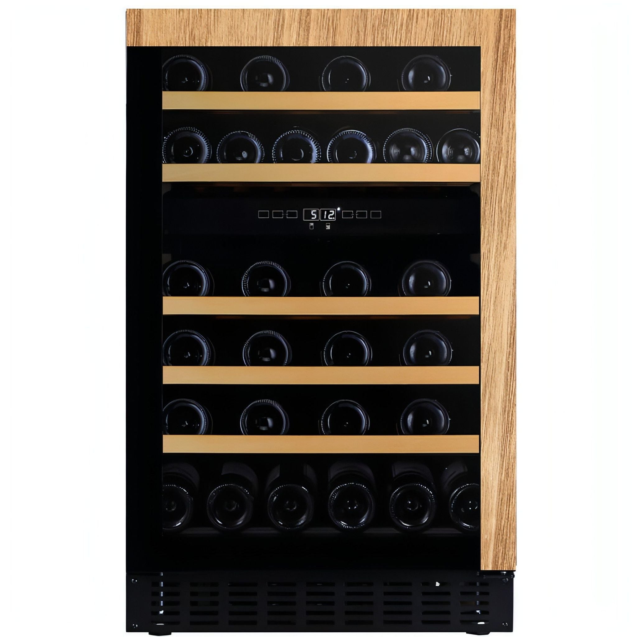 Dunavox Flow-38.TO - 500mm Dual Zone - 38 Bottle - Fully Integrated Undercounter Wine Cabinet - DAUF-38.100DOP.TO 88cm height