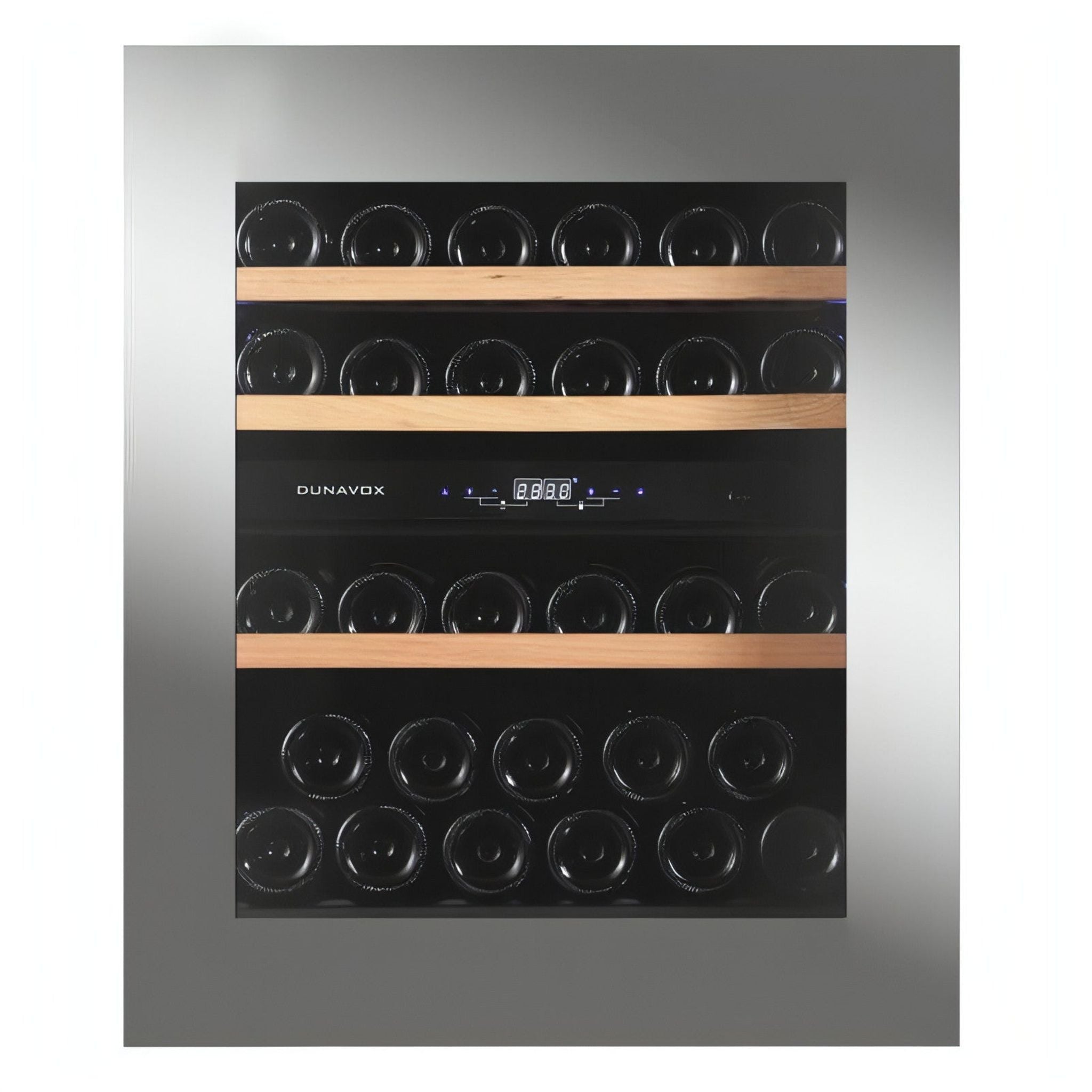 Dunavox GLANCE-32 - Dual Zone 32 Bottle - Integrated Wine Cooler - DAVG-32.80DSS.TO