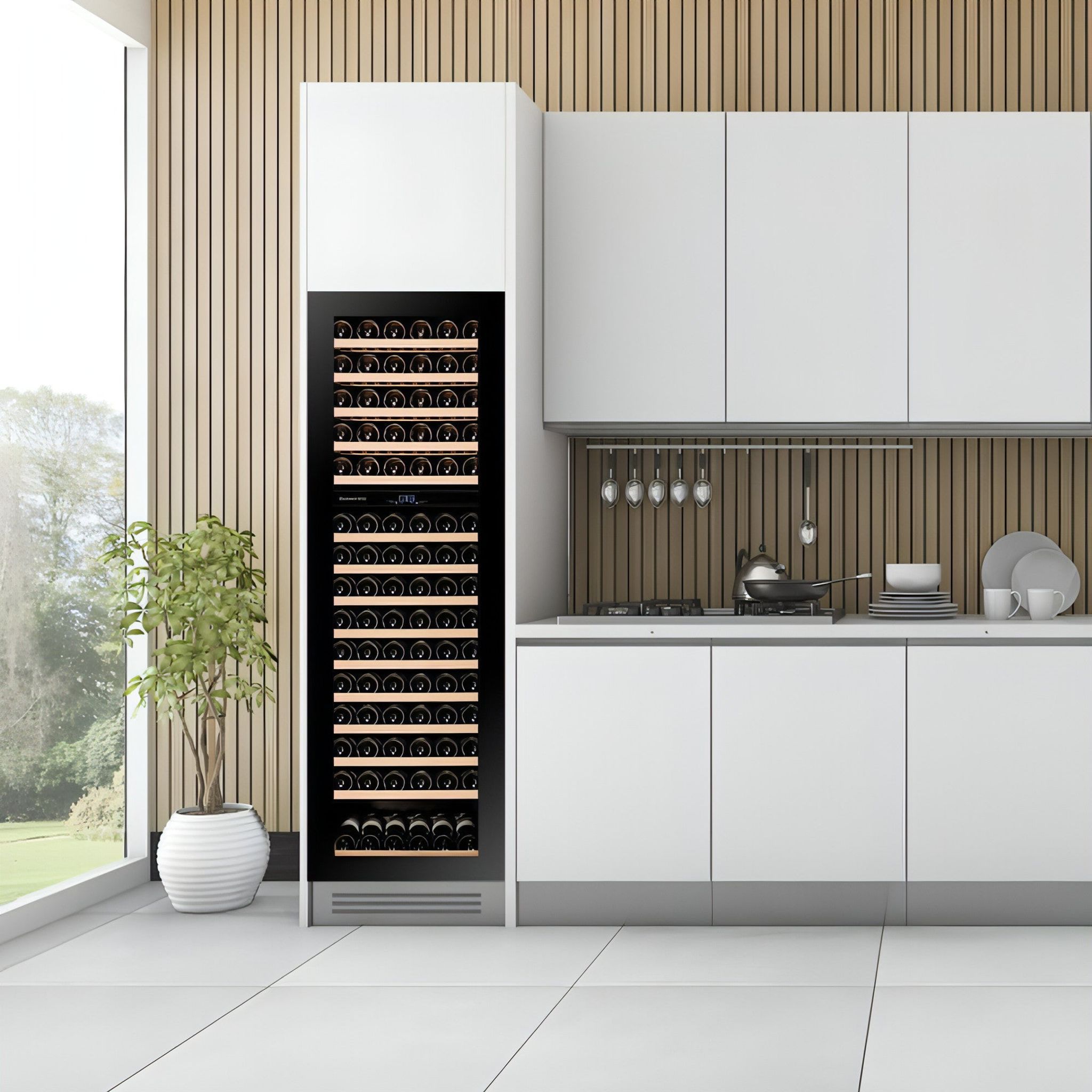 Dunavox GLANCE-114 - Dual Zone 114 Bottle - Integrated Wine Cooler - DAVG-114.288DB.TO