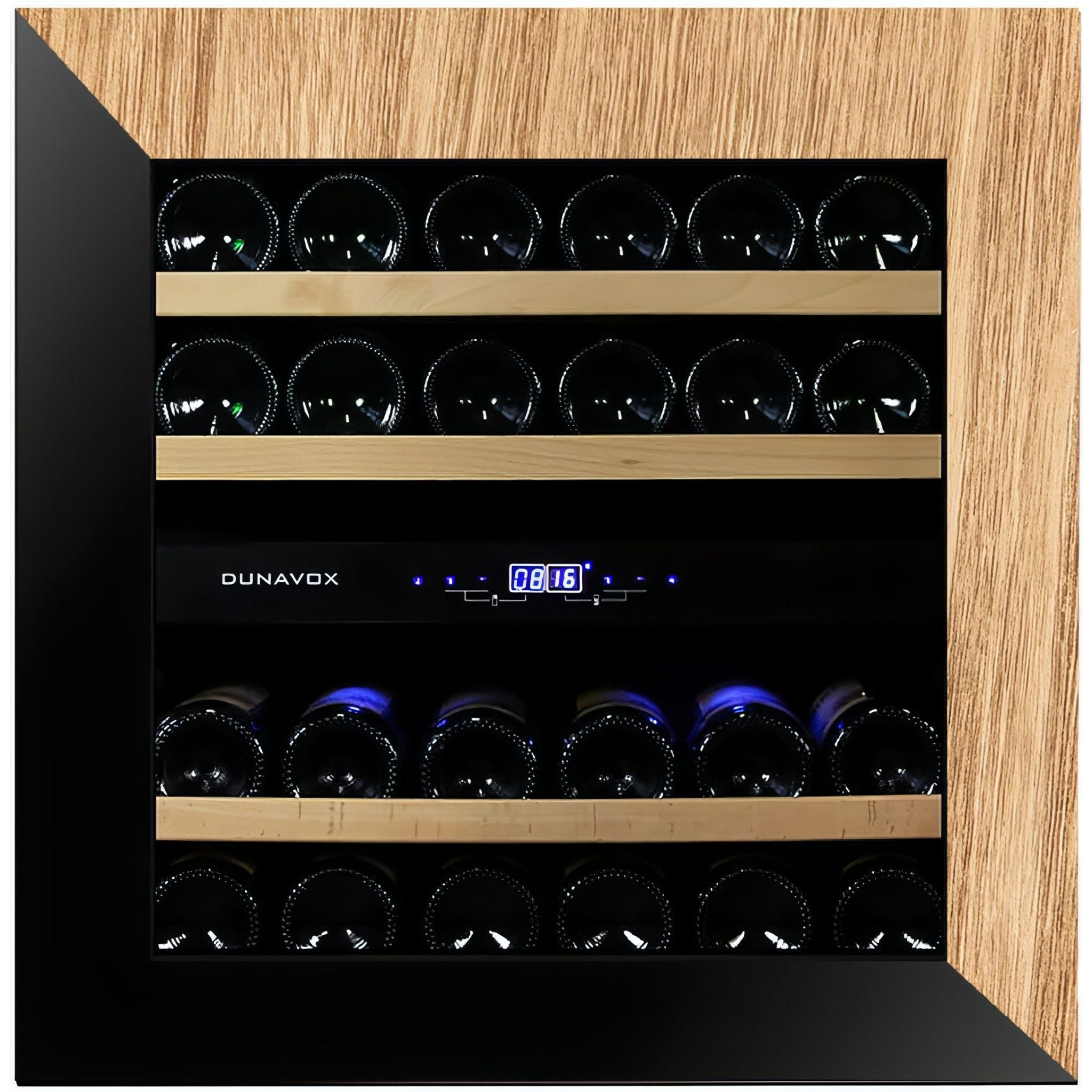 Dunavox GLANCE-25 - Dual Zone 25 Bottle - Fully Integrated Wine Cooler - DAVG-25.63DOP.TO