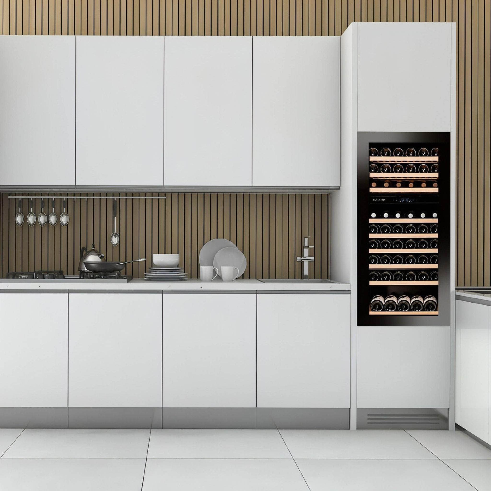Dunavox GLANCE-72 - Dual Zone 72 Bottle - Integrated Wine Cooler - DAVG-72.185DB.TO