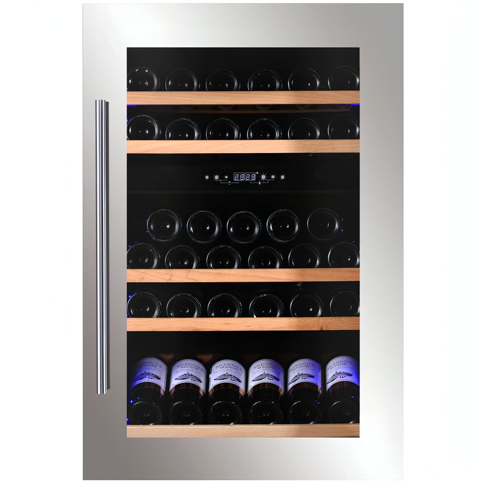 Dunavox SOUL-49 - Dual Zone 49 Bottle - Integrated Wine Cooler - DAVS-49.116DSS