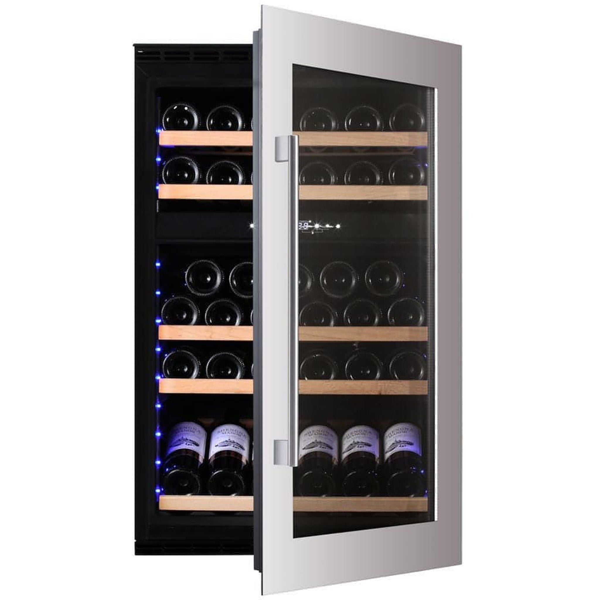 Dunavox SOUL-49 - Dual Zone 49 Bottle - Integrated Wine Cooler - DAVS-49.116DSS