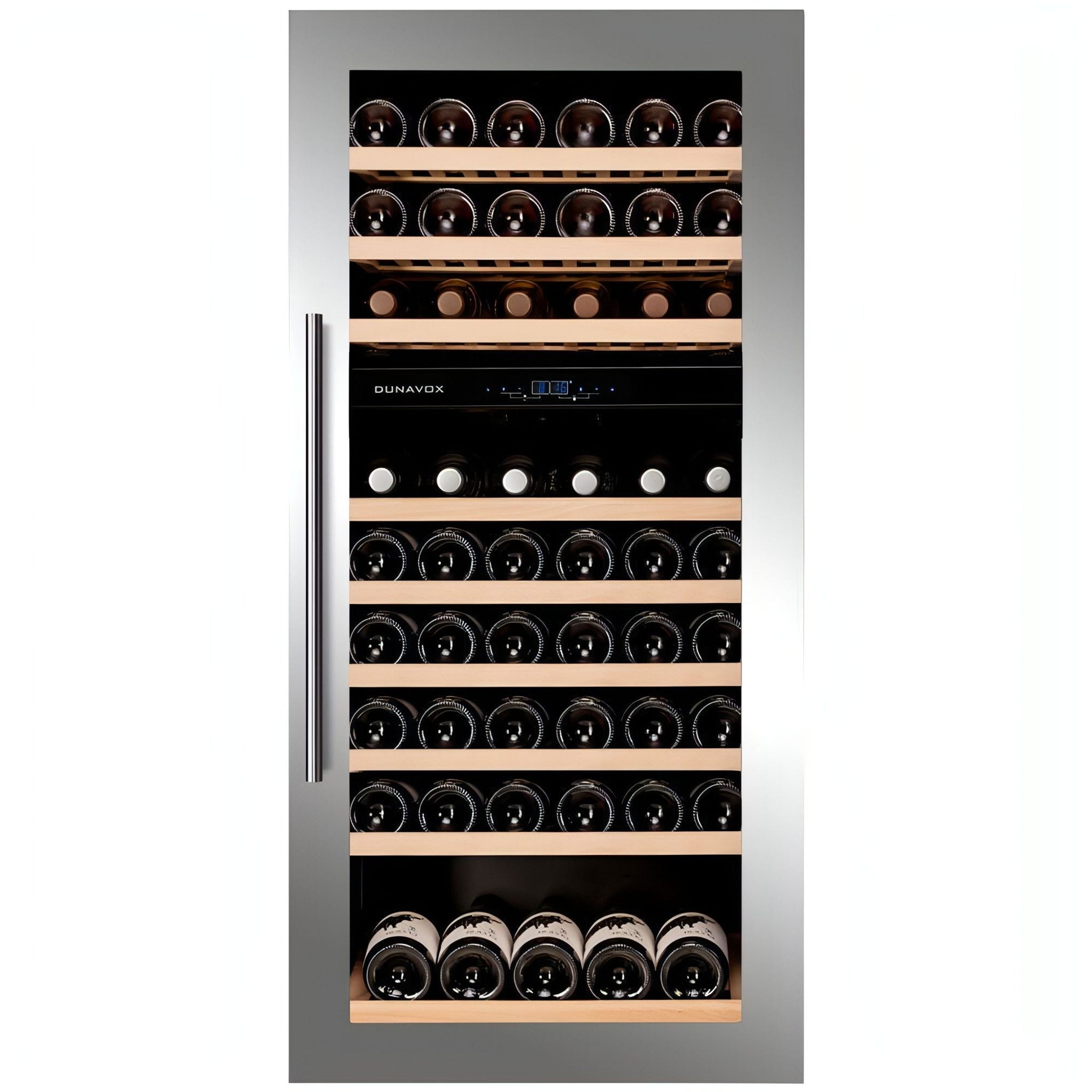 Dunavox SOUL-72 - Dual Zone 72 Bottle - Integrated Wine Cooler - DAVS-72.185DSS