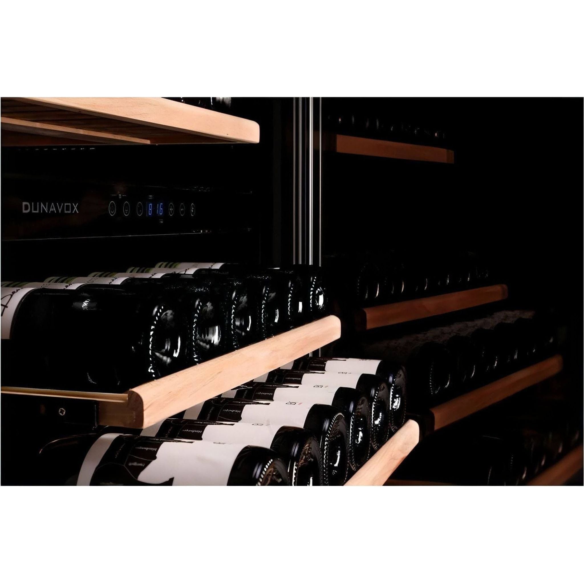 Dunavox GRANDE-94 - 600mm Dual Zone - 94 Bottle - Built In / Freestanding Wine Fridge - DX-94.270DBK