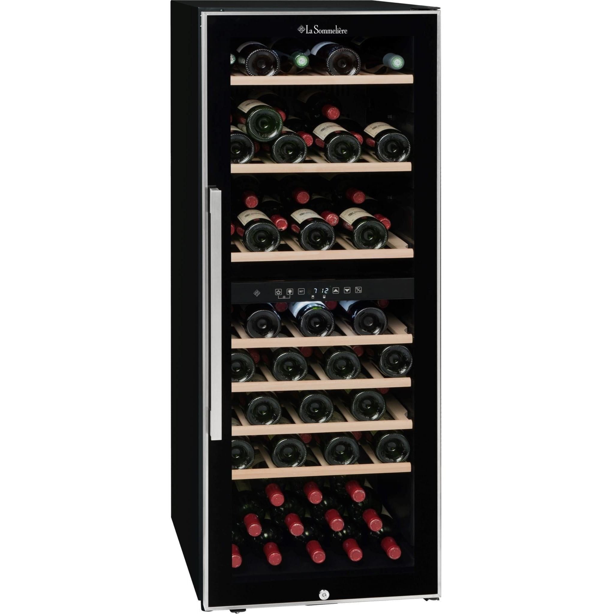 La Sommeliere - Dual Zone - 75 Bottle - Freestanding Wine Fridge - ECS80.2Z