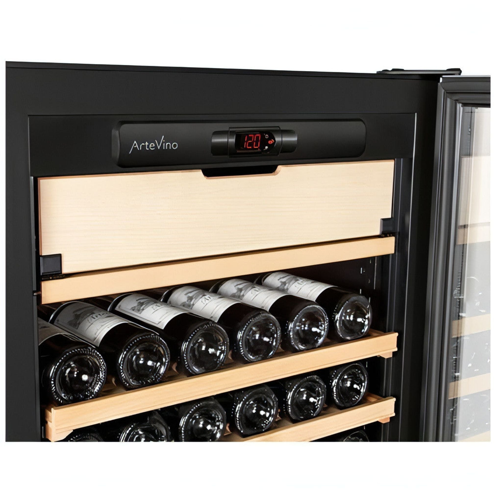 Artevino Oxygen - 199 Bottle Multi Zone Wine Cabinet OXG3T199NPD - Solid Door