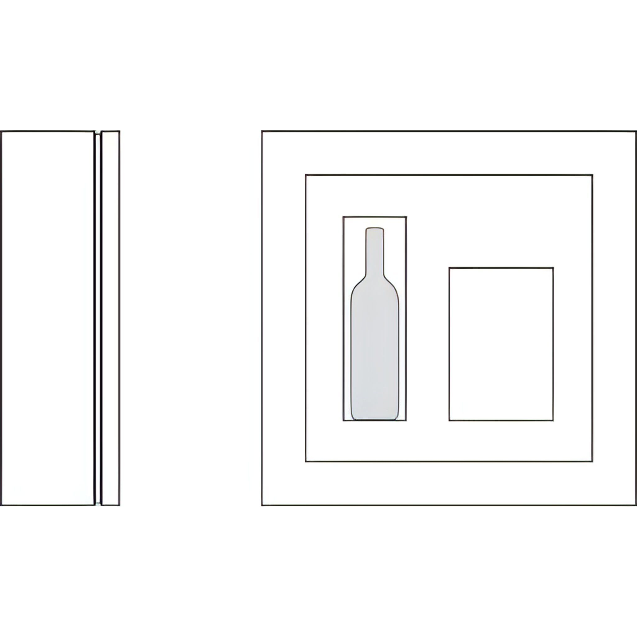 Quadro Vino - Wine Wall QV12 - 1 Bottle Display Unit