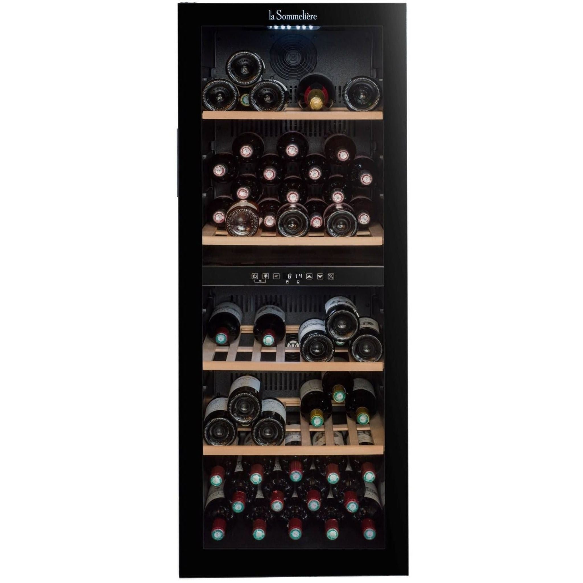La Sommeliere - 91 Bottle Freestanding Dual Zone Wine Fridge SLS90DZ