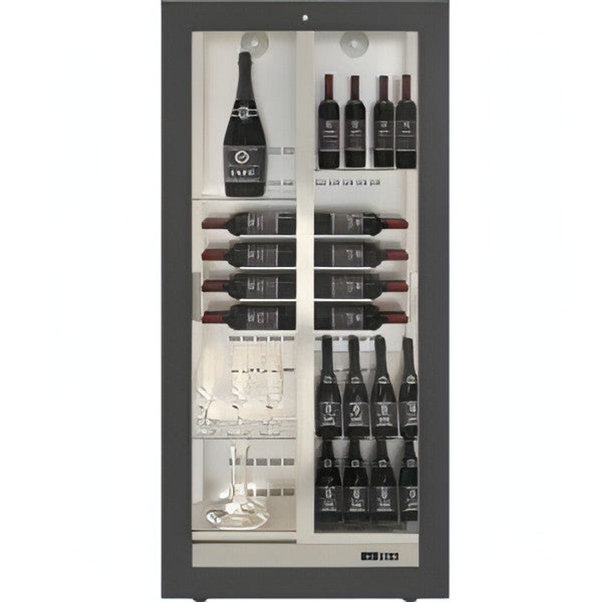 Della Marta Teca B TBP-14 Built in Wine Wall For Commercial Display