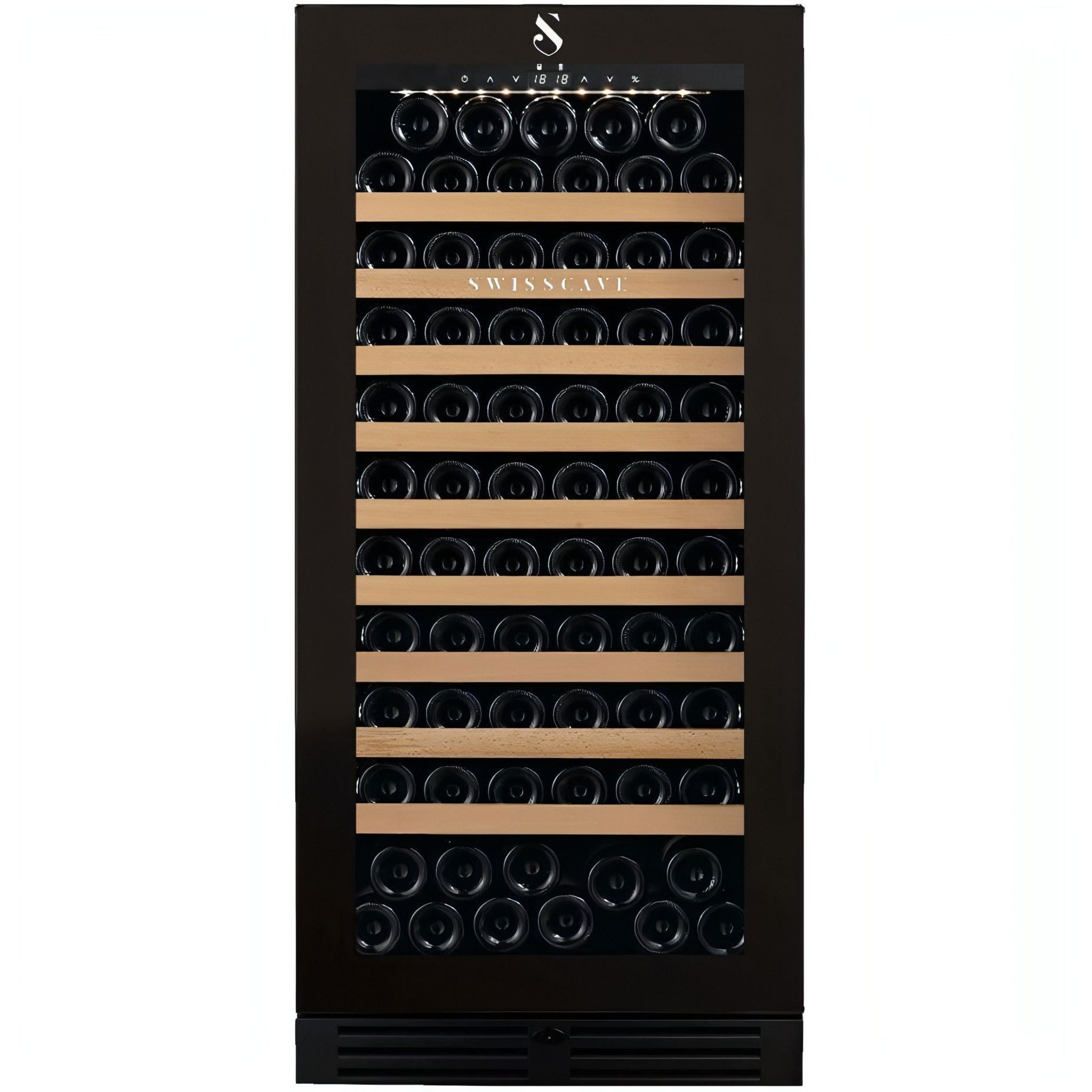 SWISSCAVE Premium - 600mm - 110 Bottle - Freestanding / Built in Wine Cooler - WLB-360F-MIX