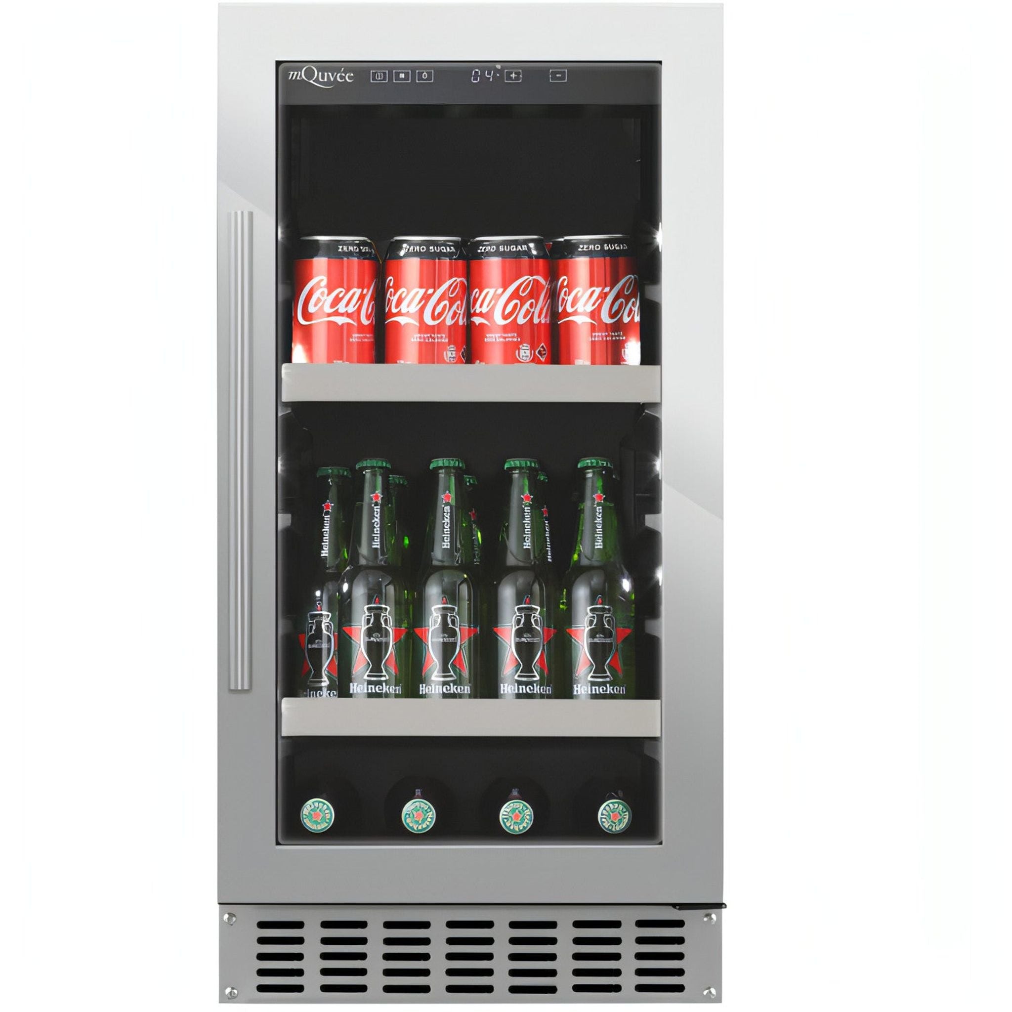 mQuvée - 400mm - Undercounter Drinks Fridge - BeerServer40 - Stainless Steel