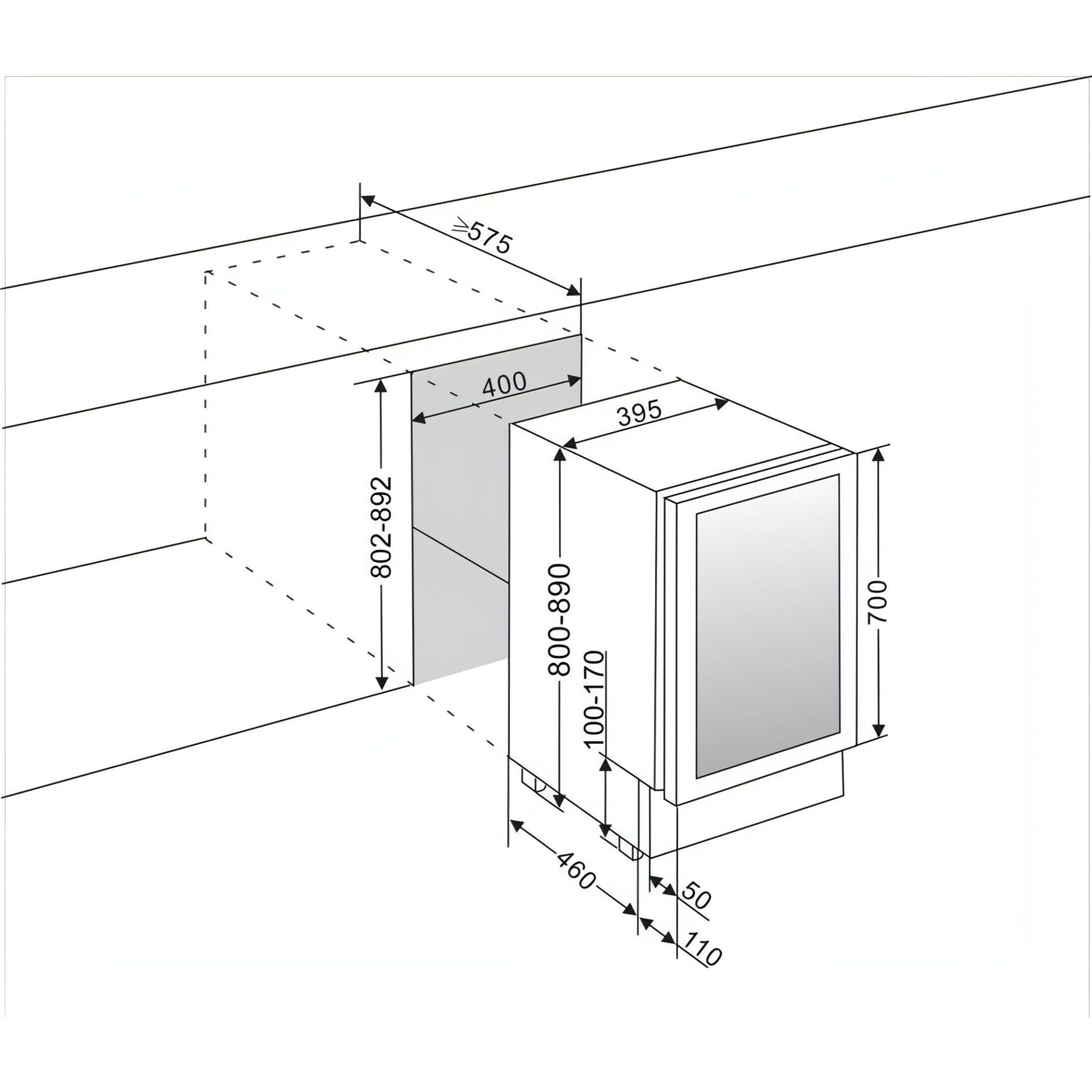 mQuvée - 400mm - Undercounter Drinks Fridge - BeerServer40 - Stainless Steel