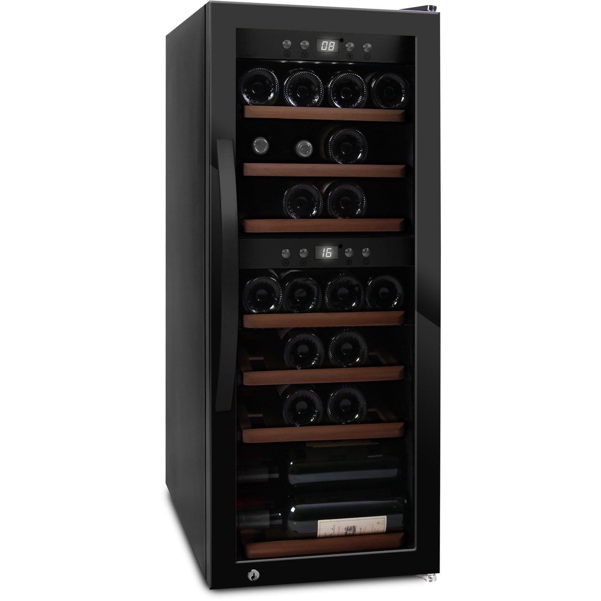 mQuvée - Wine Expert 38 Dual Zone Freestanding Wine Cooler - Black