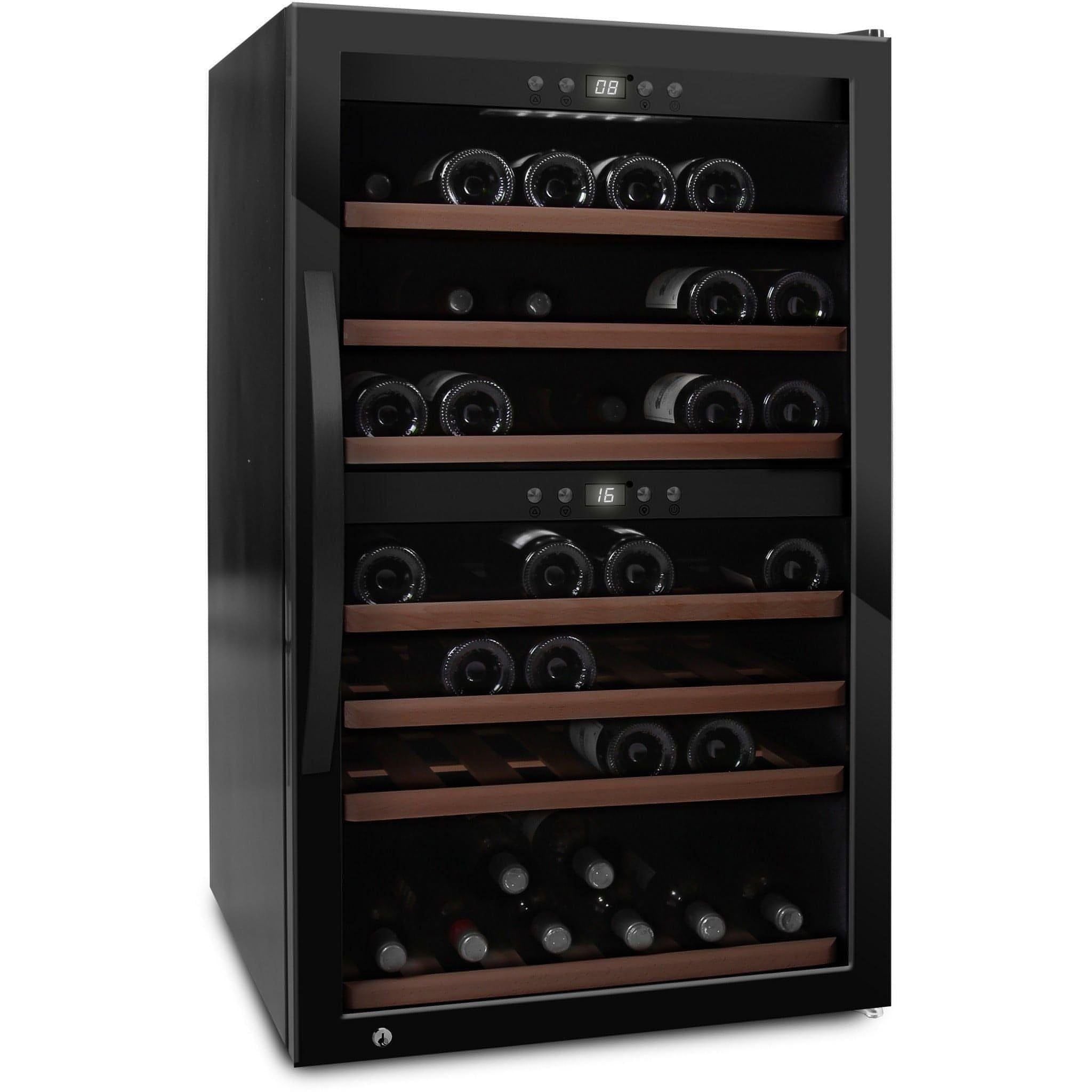 mQuvée - Wine Expert 66 Dual Zone Freestanding Wine Cooler - Black