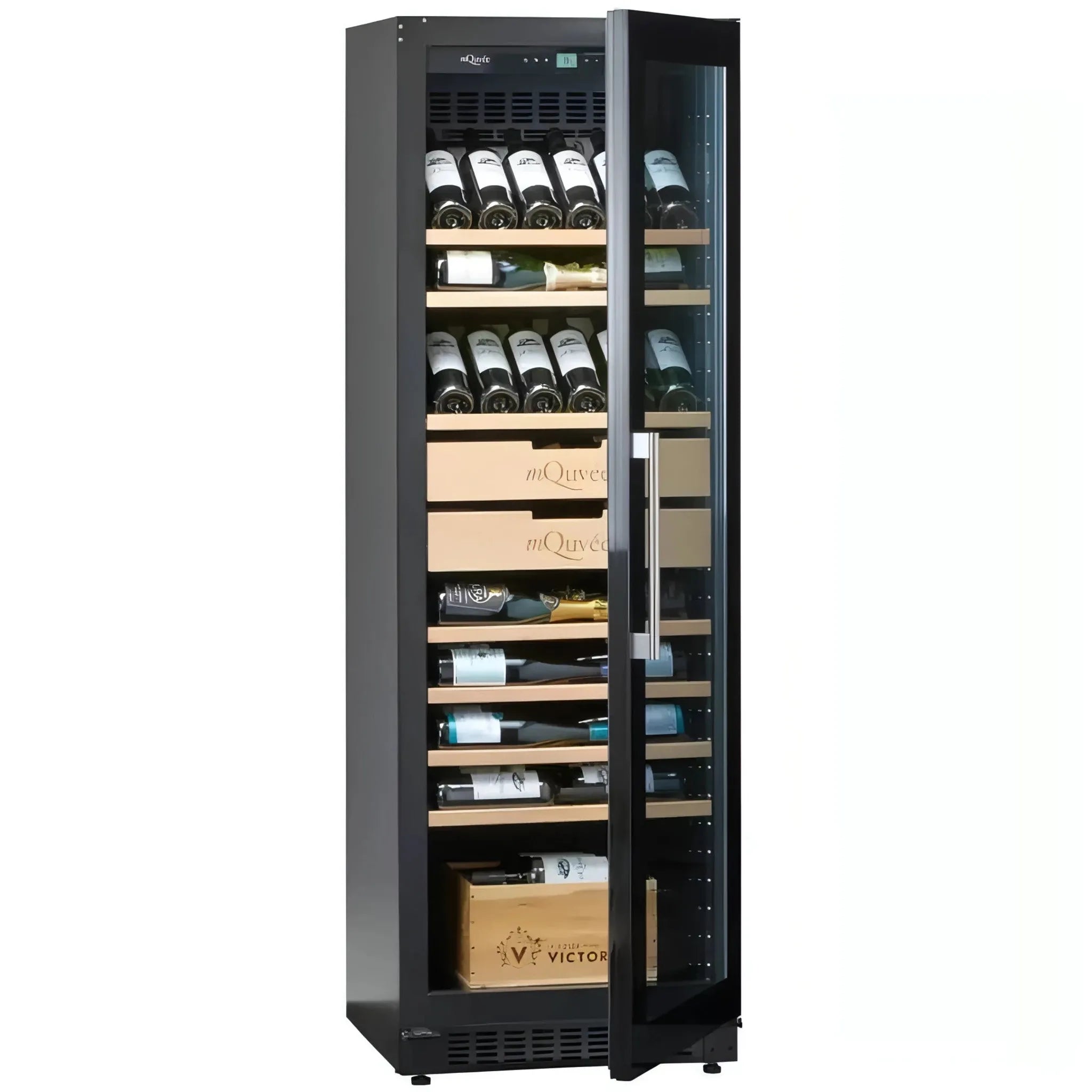 mQuvée - 600mm - Built in/Freestanding - Wine Cabinet - Velvet 125 Glass