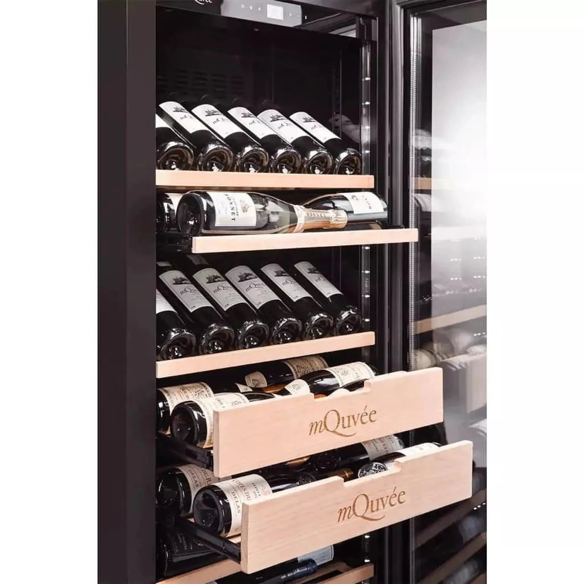 mQuvée - 600mm - Built in/Freestanding - Wine Cabinet - Velvet 125 Glass