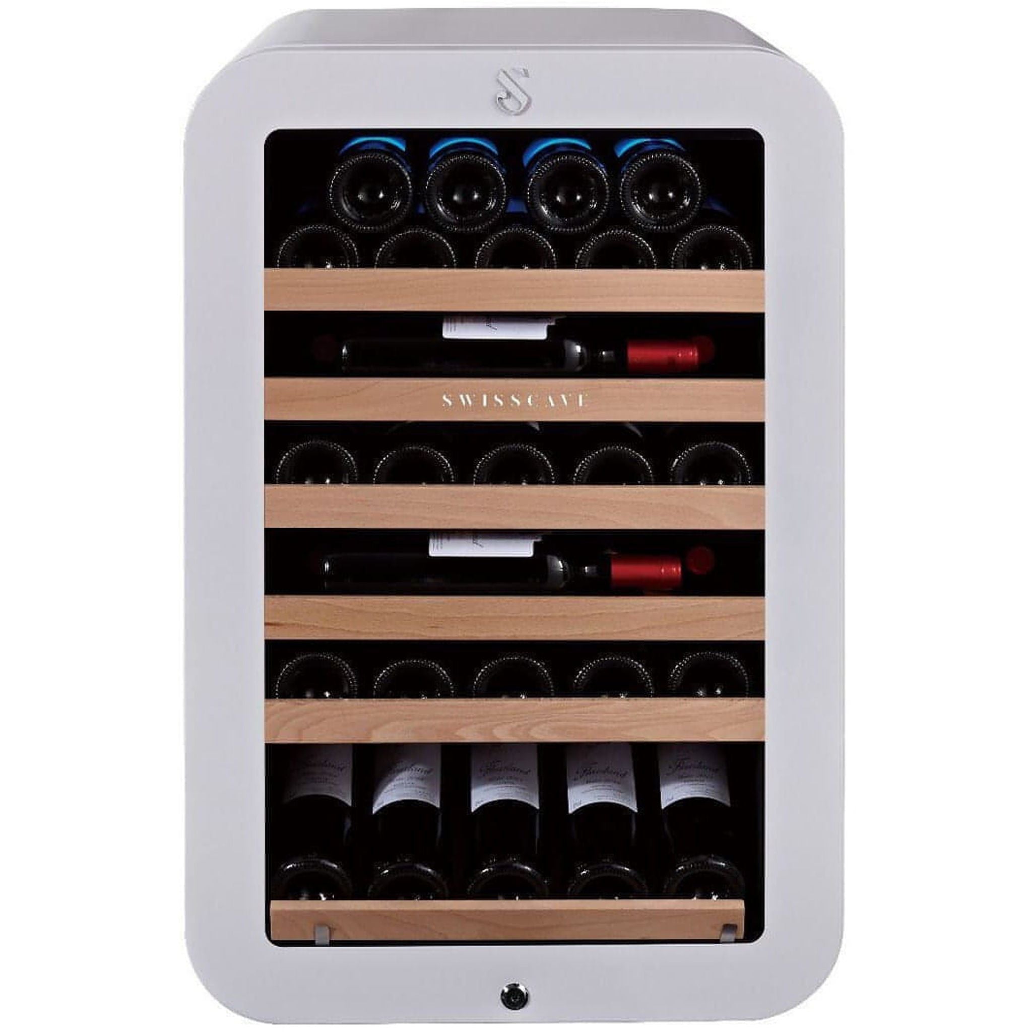 SWISSCAVE - 35 Bottle Single Temperature Zone Wine Cooler - WL120F