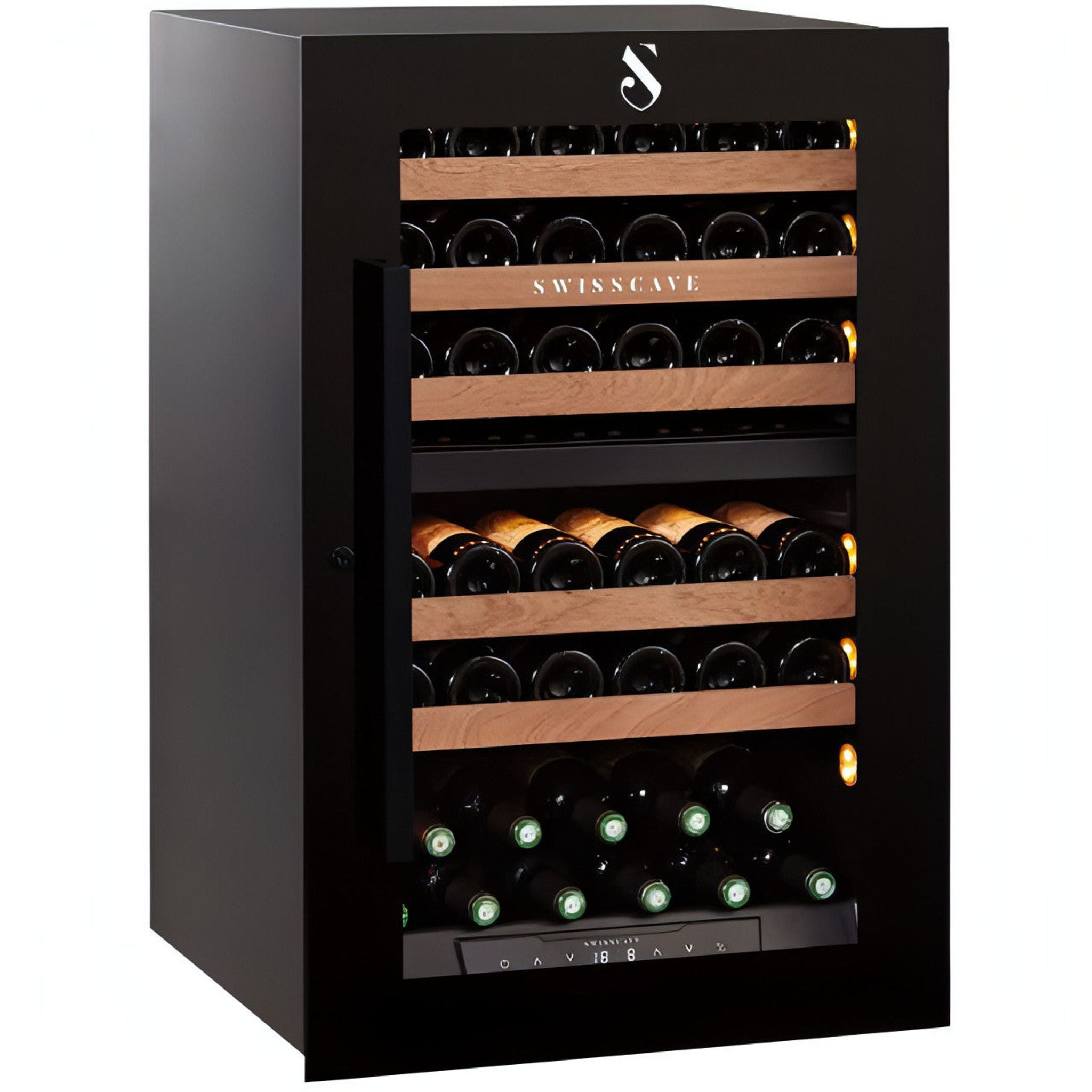 SWISSCAVE - Premium Edition Integrated Dual Zone Wine Cooler WLI-160DF