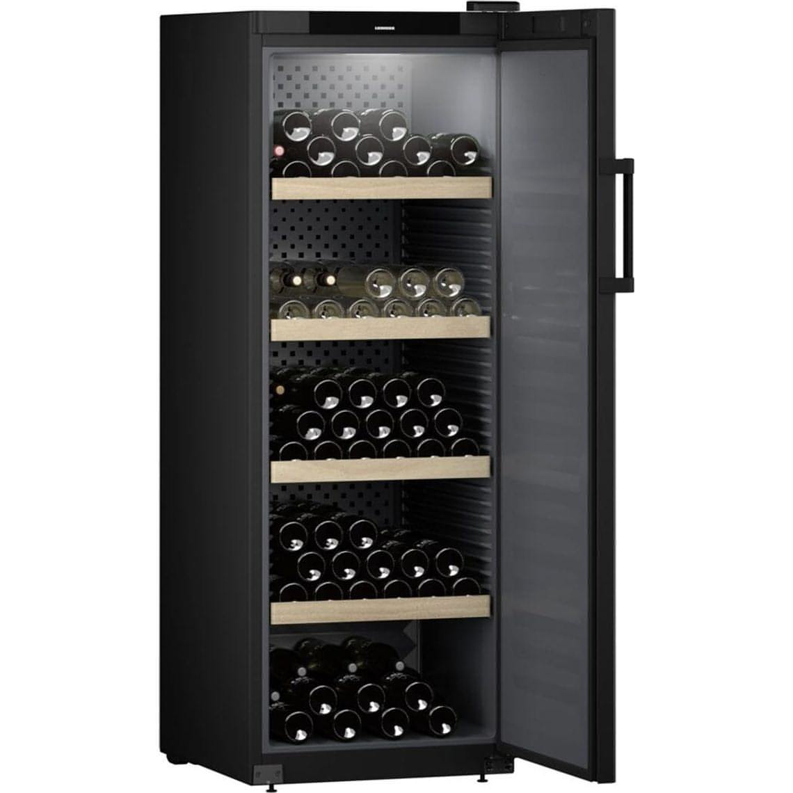 Liebherr - WSbl 5001 - GrandCru 196 Bottle Freestanding Wine Cabinet - WSbl 5001 - Solid Door
