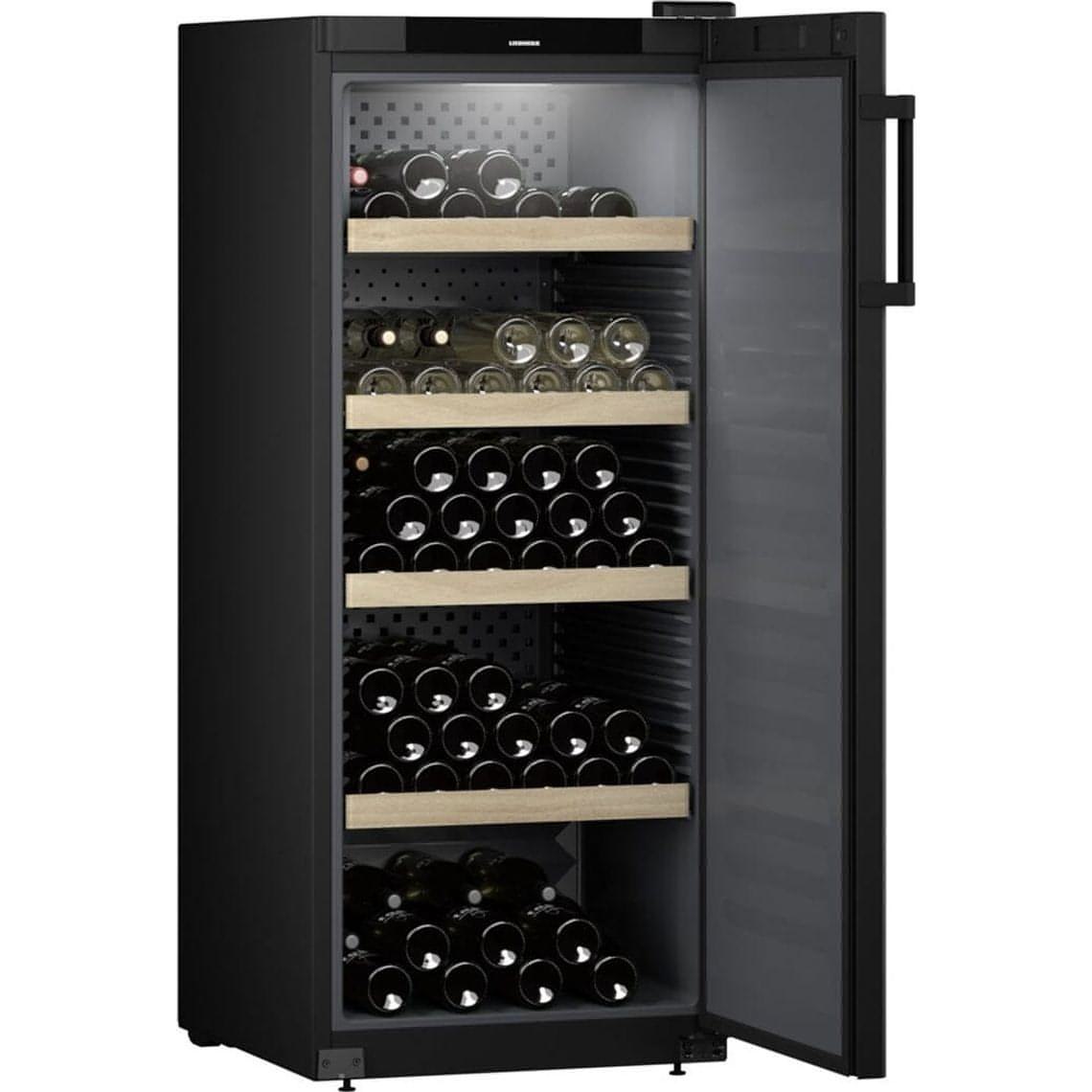 Liebherr - WPbl 4601 - GrandCru 166 Bottle Freestanding Wine Cabinet - WPbl 4601 - Solid Door