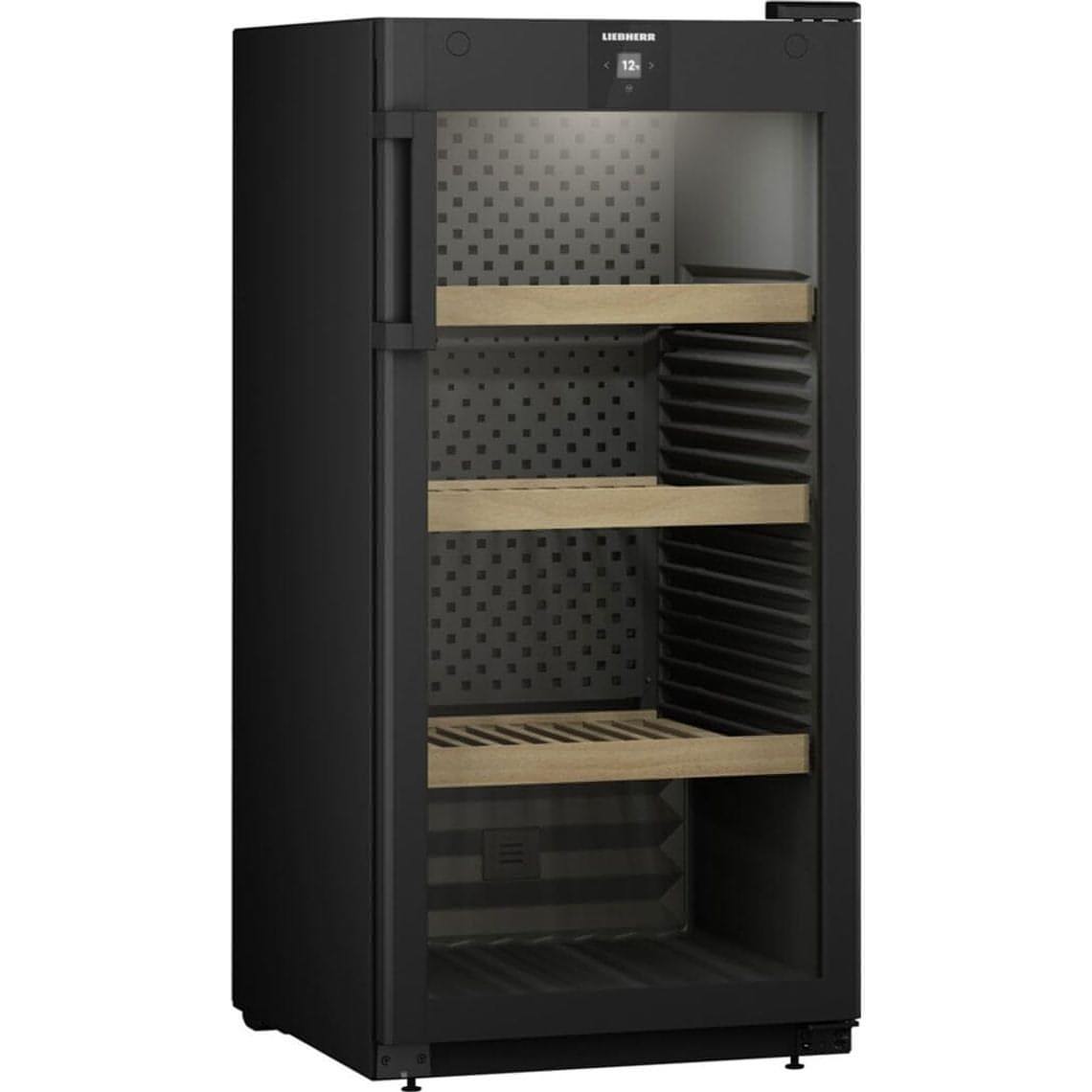 Liebherr - WPbl 4201 - GrandCru 141 Bottle Freestanding Wine Cabinet - WPbl 4201 - Glass Door