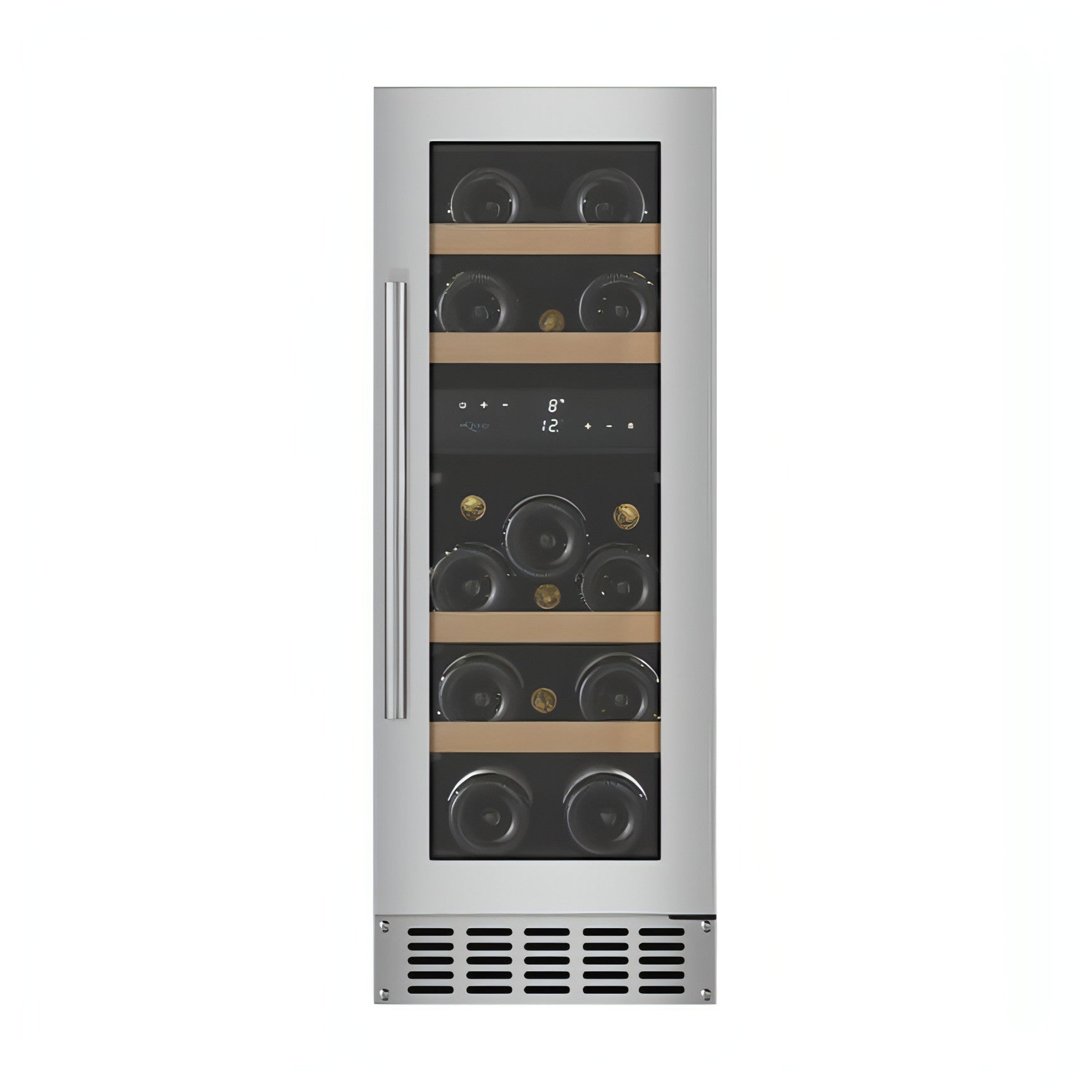 mQuvée - 300mm - Undercounter Wine Fridge - WineCave 700 30D - Stainless Steel