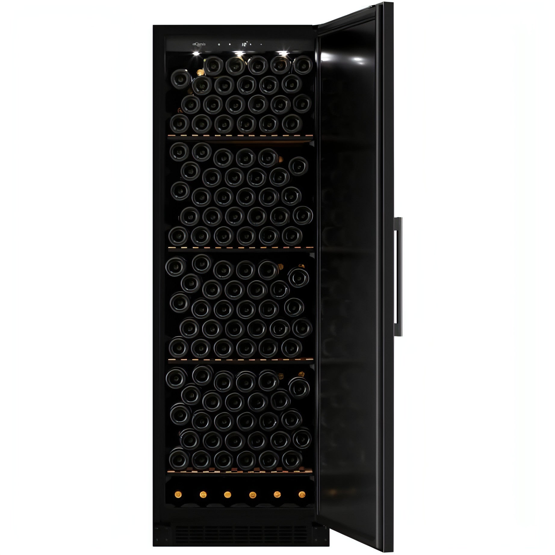 mQuvée WineStore 226 - 226 Bottles - Wine Cabinet -Solid Black