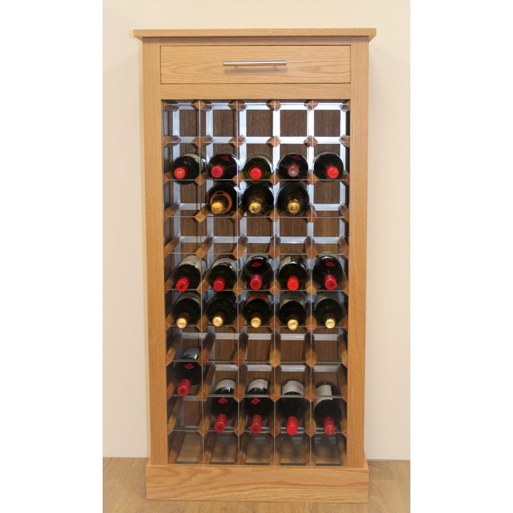 WineRacks - 50 Bottle Wooden Wine Cabinet - Assembled