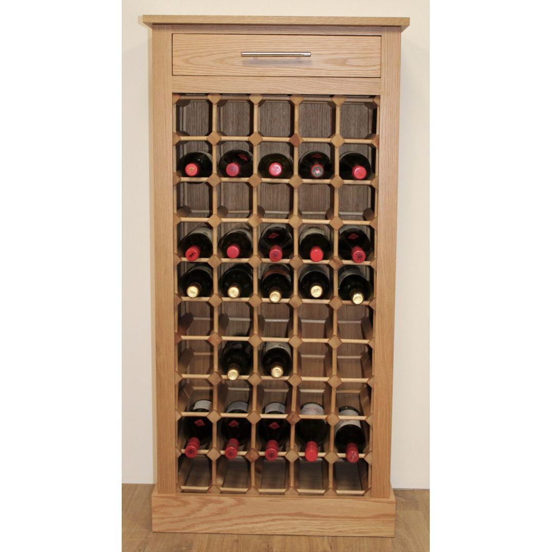 WineRacks - 50 Bottle Wooden Wine Cabinet - Assembled
