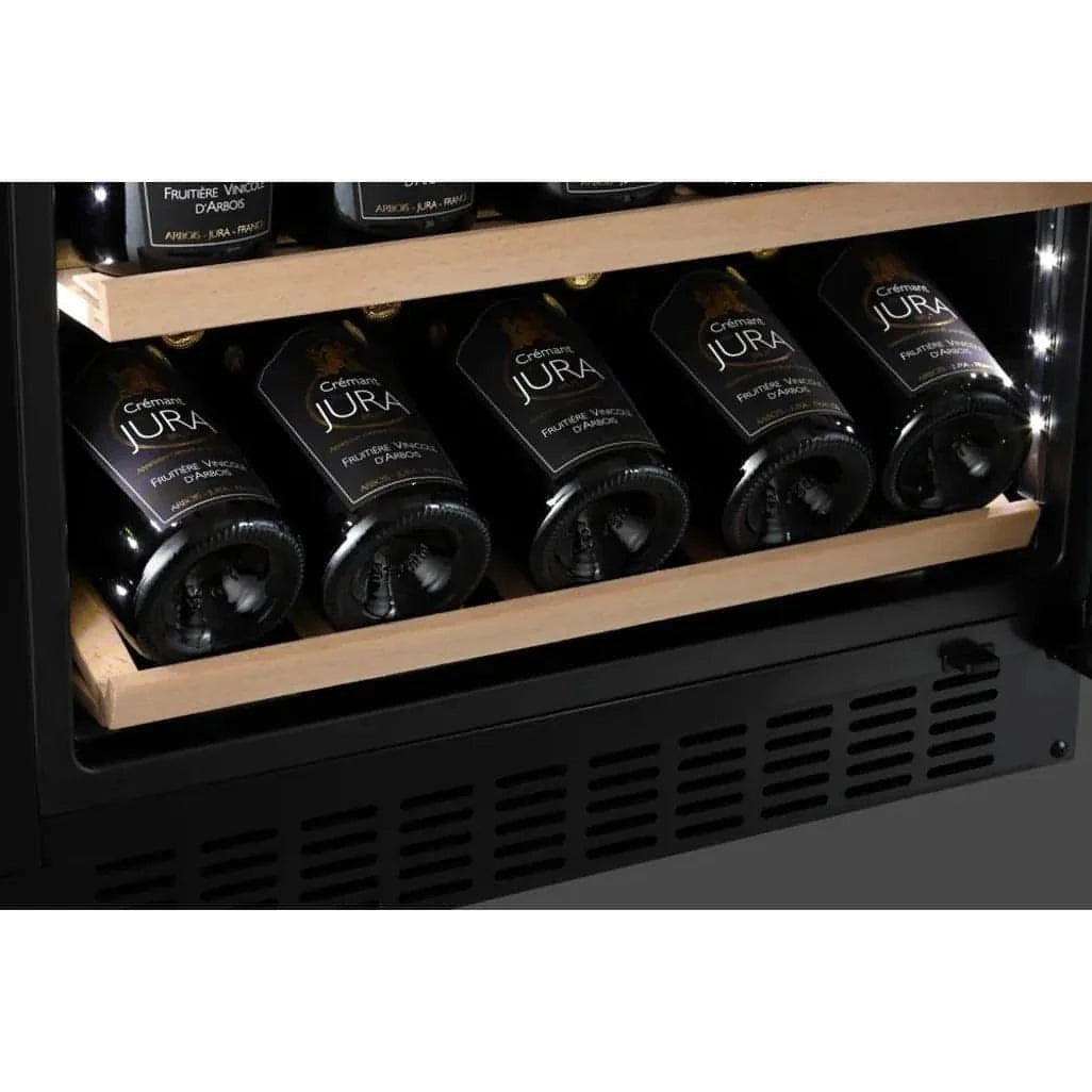 mQuvée - 600mm - Undercounter Wine Fridge - WineCave 700 60S Anthracite Black