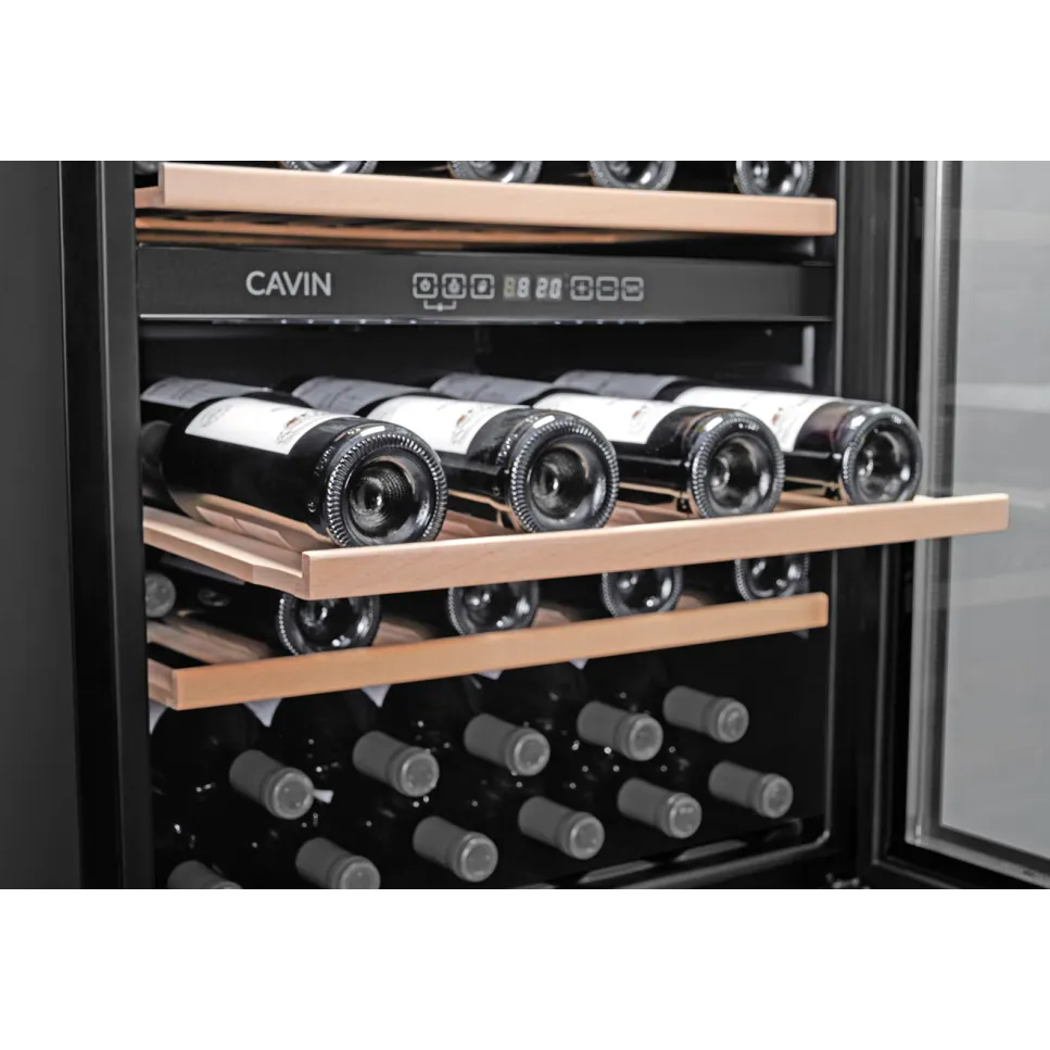 Cavin - 600mm - Undercounter Wine Fridge - Arctic Collection 60D Fullglass Black