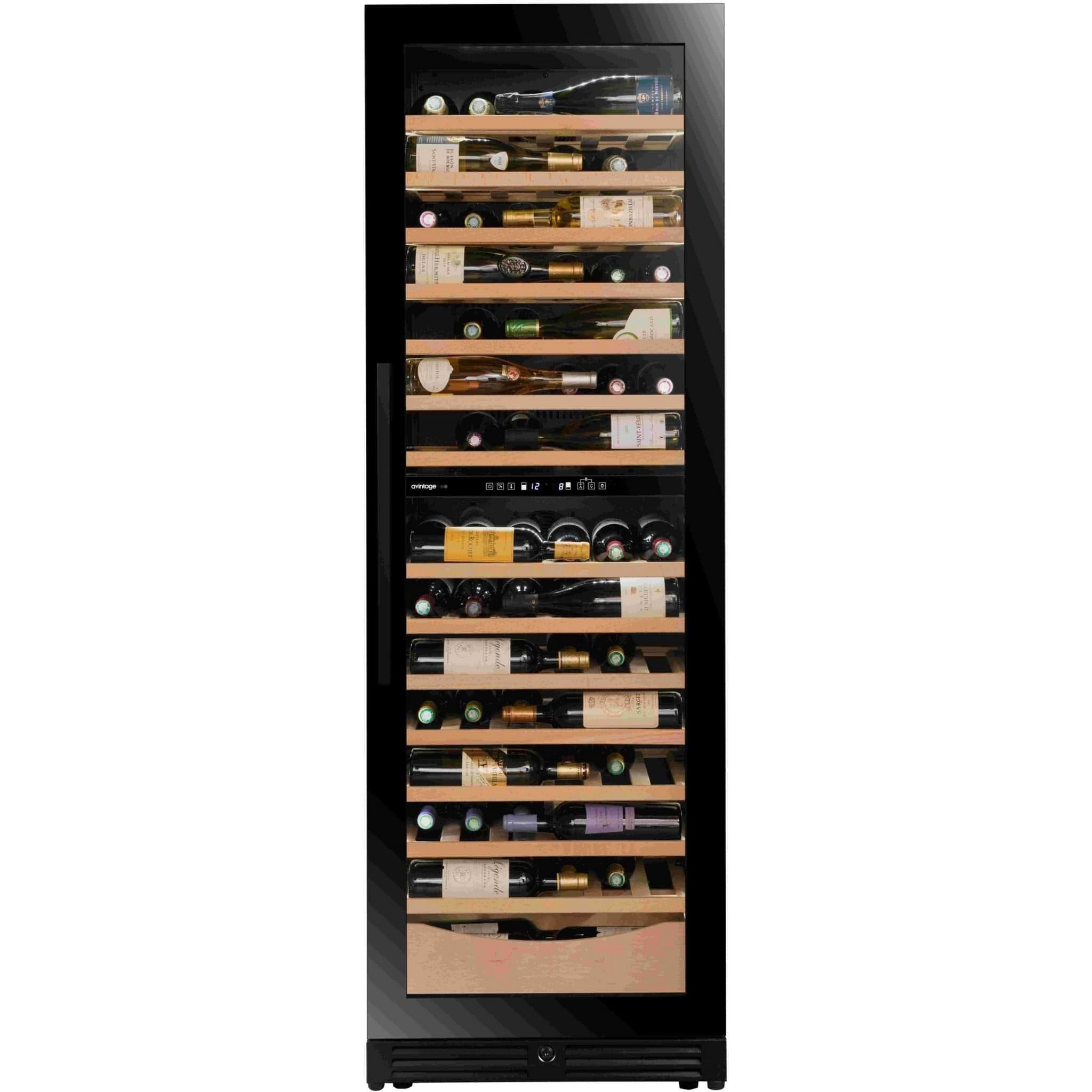 Avintage - Dual Zone - 109 Bottle Freestanding/Built In Wine Cooler - AVI110DZB1