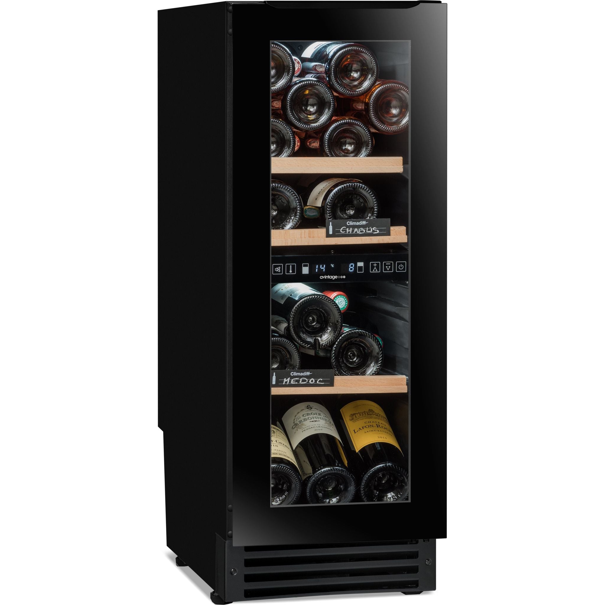 Avintage - 300mm Dual Zone - 25 bottle - Undercounter Wine Cooler - AVU27D82 - WAREHOUSE CLEARANCE