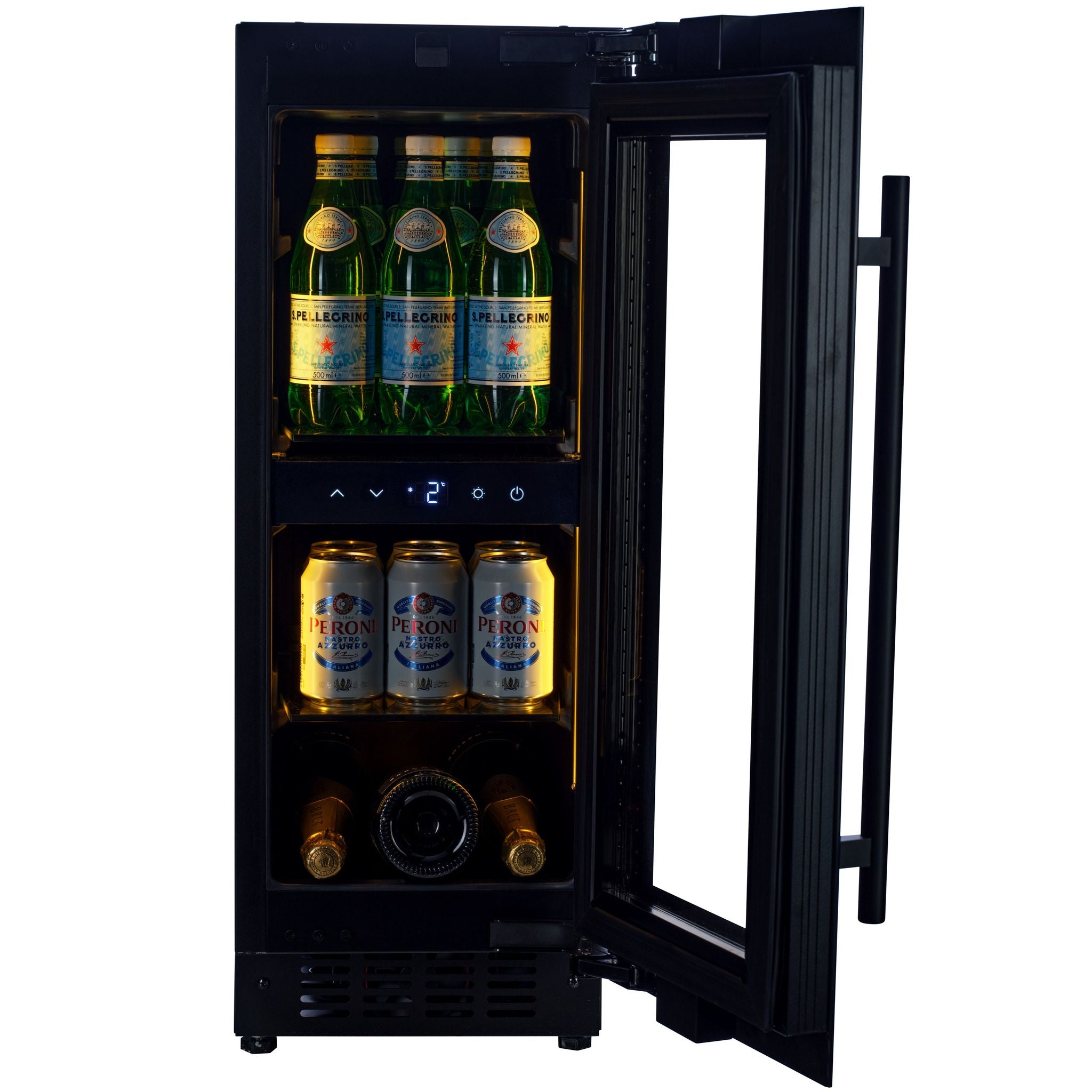 CELLA - 300mm - Undercounter Drinks Fridge - Black - BV18-BH