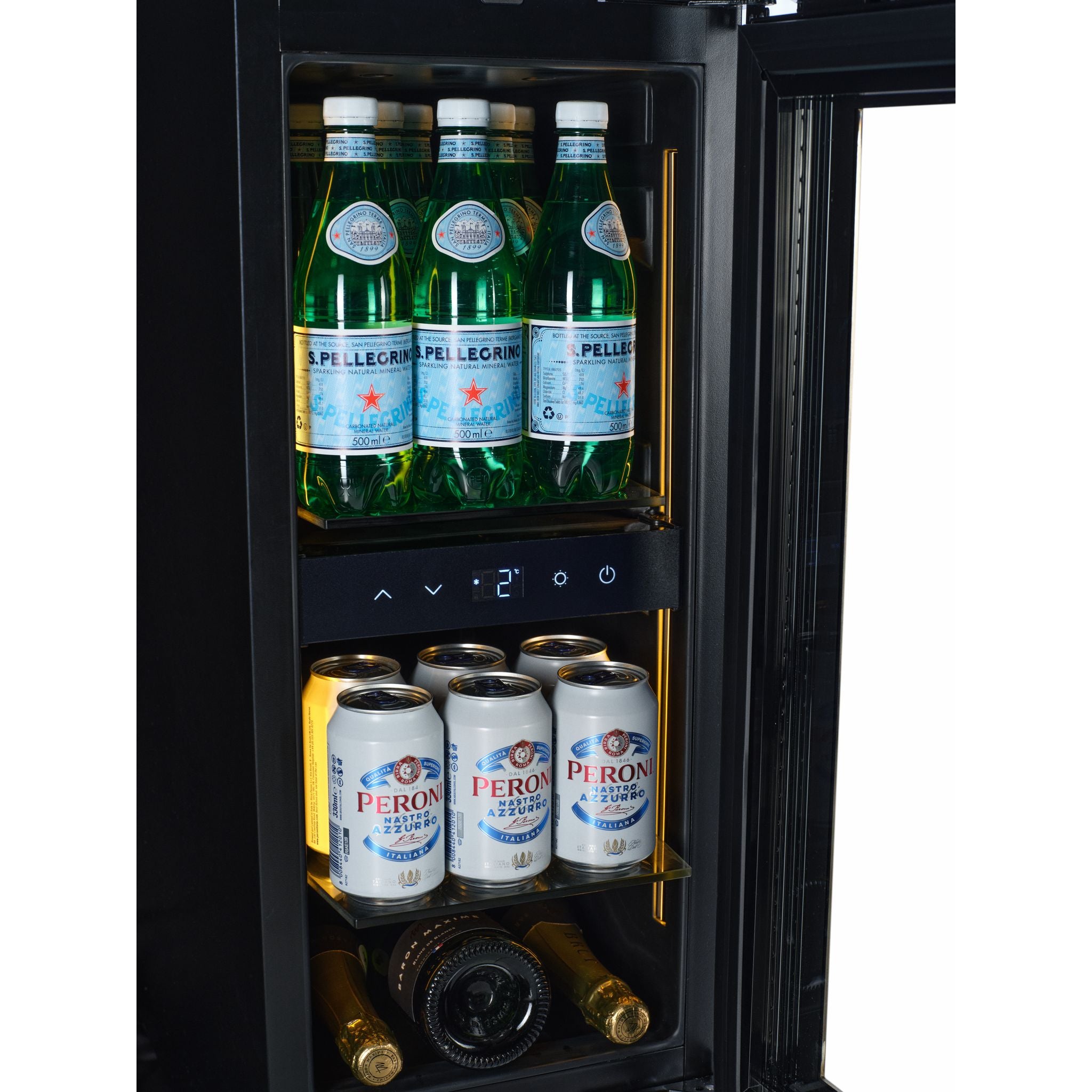 CELLA - 300mm - Undercounter Drinks Fridge - Black - BV18-BH