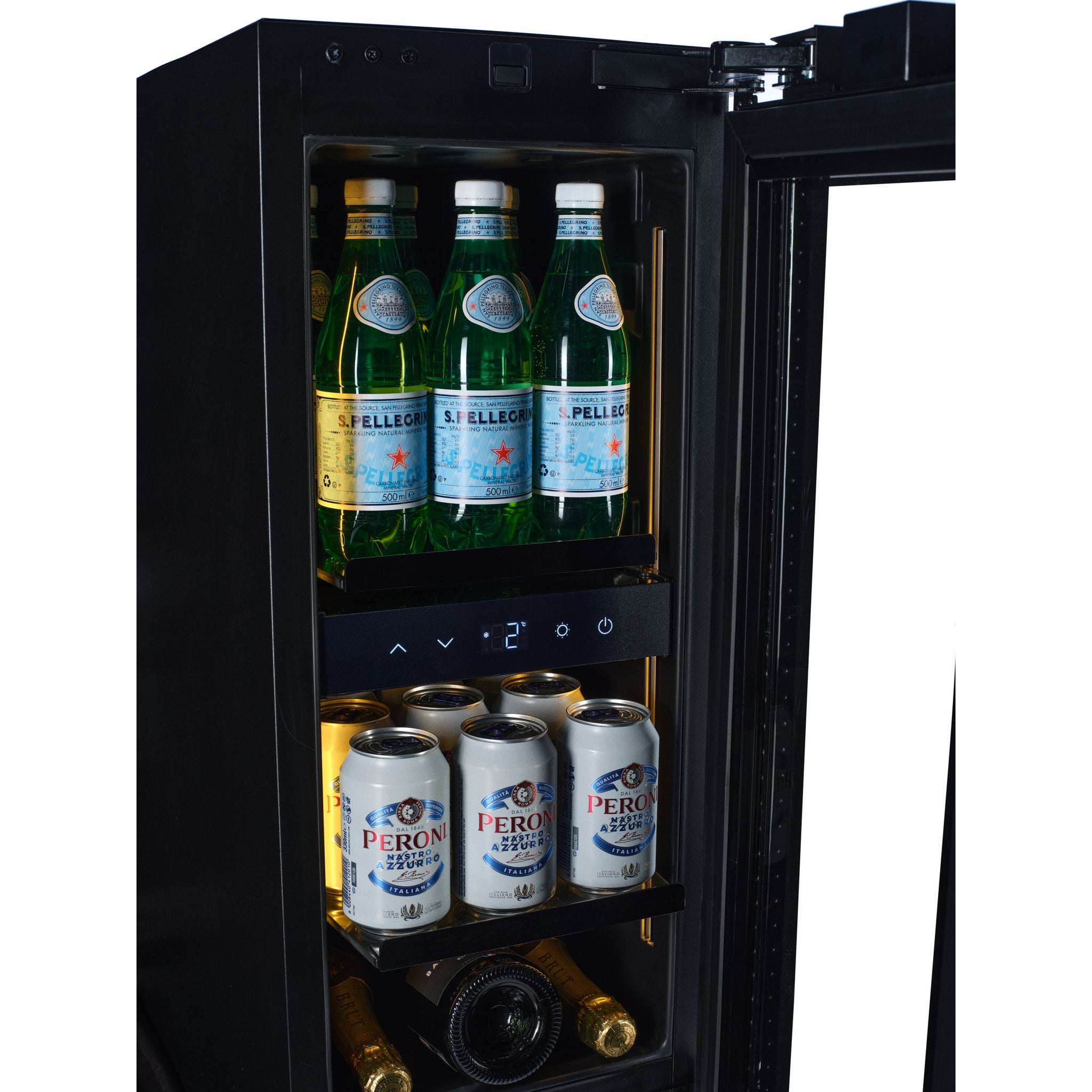 CELLA - Push2open - 51L Undercounter Drinks Fridge - Single Zone - BV18B-TO