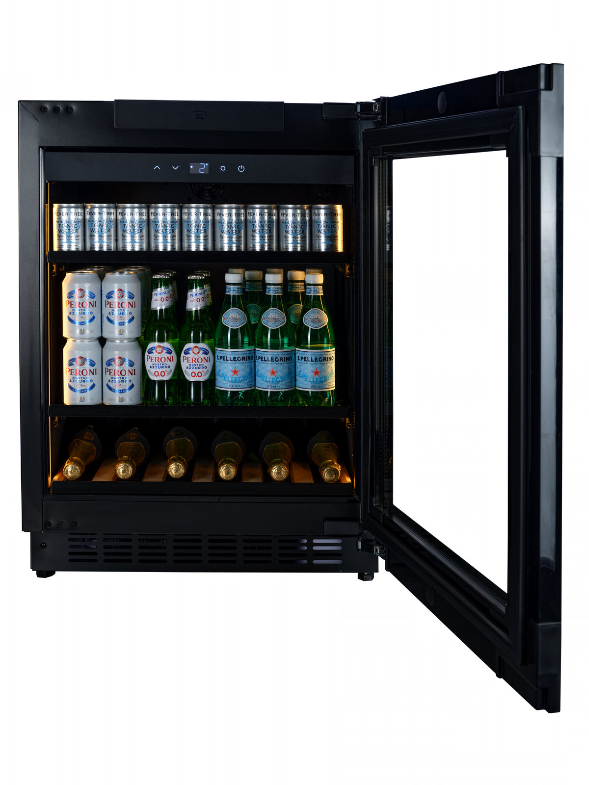 CELLA -  Fully Integrated Drinks Fridge - Handleless / Push To Open - BV34PANEL-TO