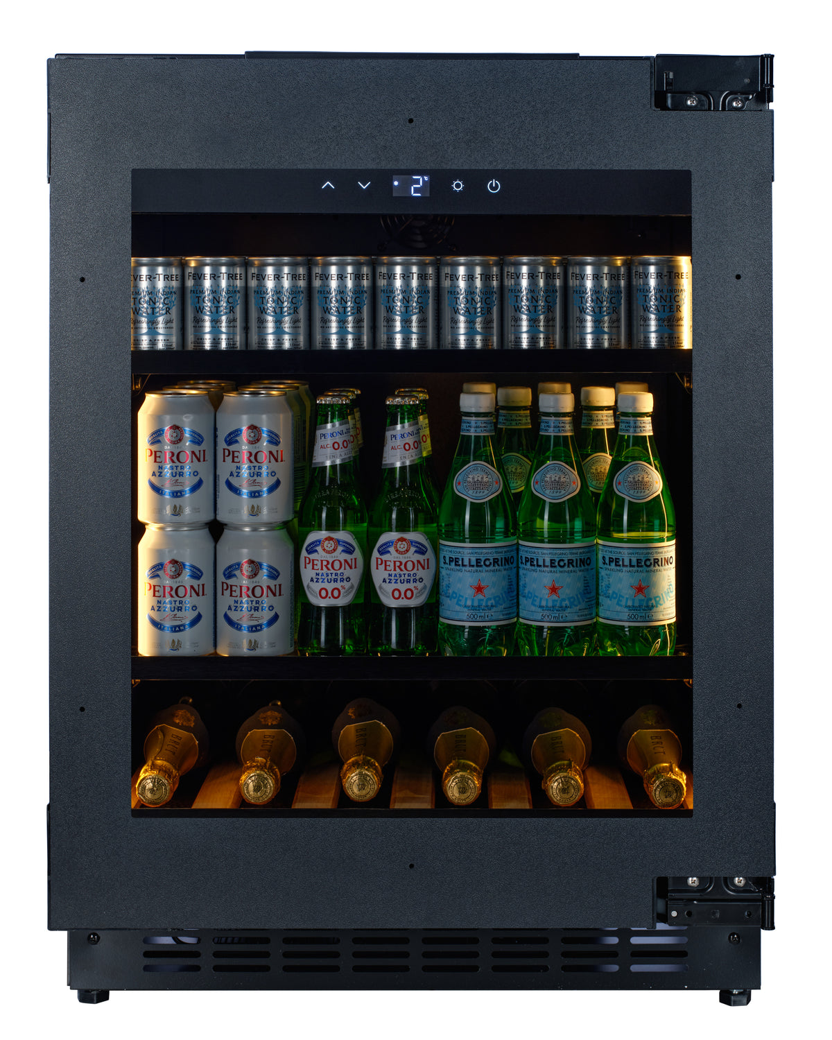 CELLA -  Fully Integrated Drinks Fridge - Handleless / Push To Open - BV34PANEL-TO