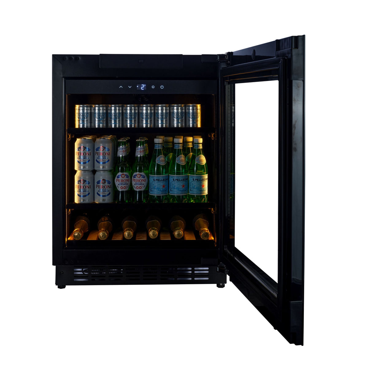 CELLA -  Fully Integrated Drinks Fridge - Handleless / Push To Open - BV34PANEL-TO