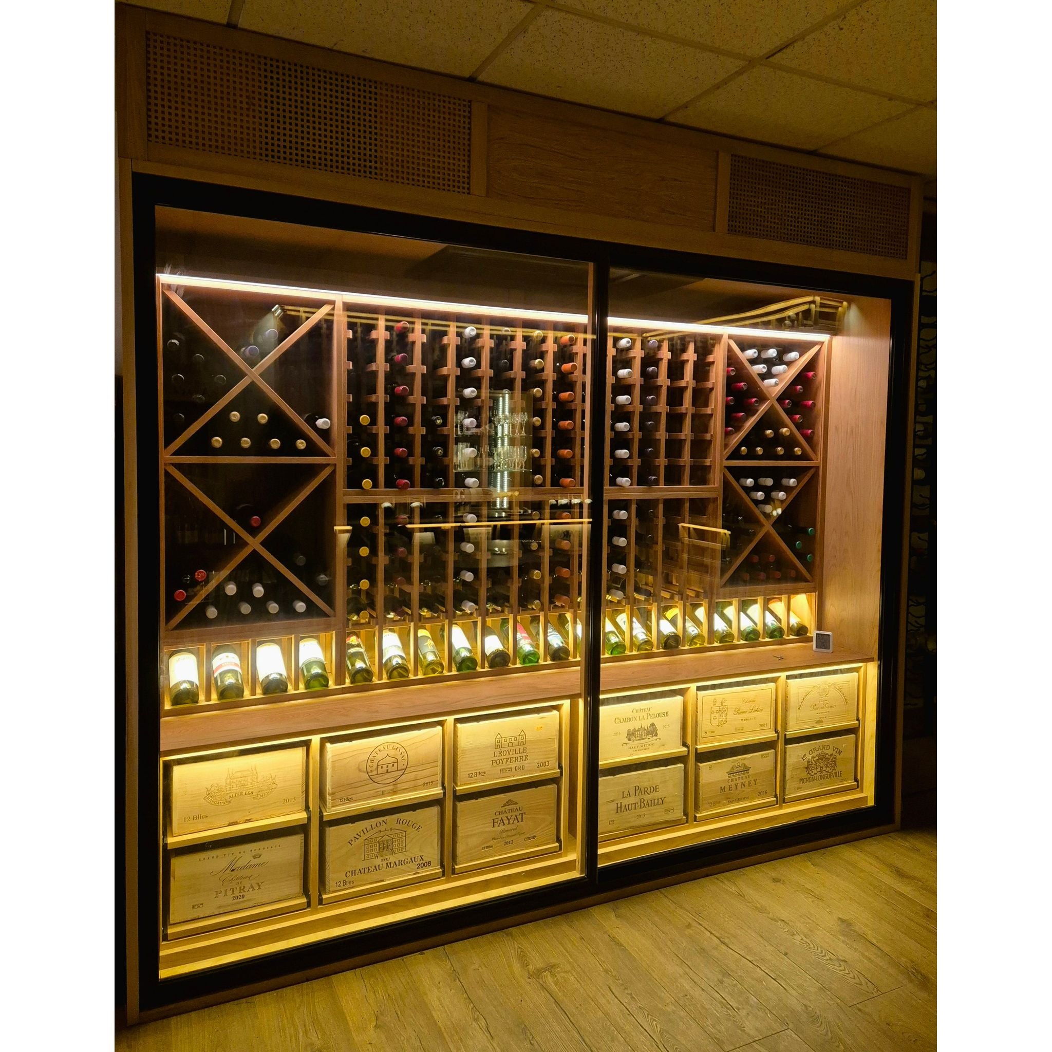 Bespoke Wine Wall Chiller Display Cabinet - 2 Door